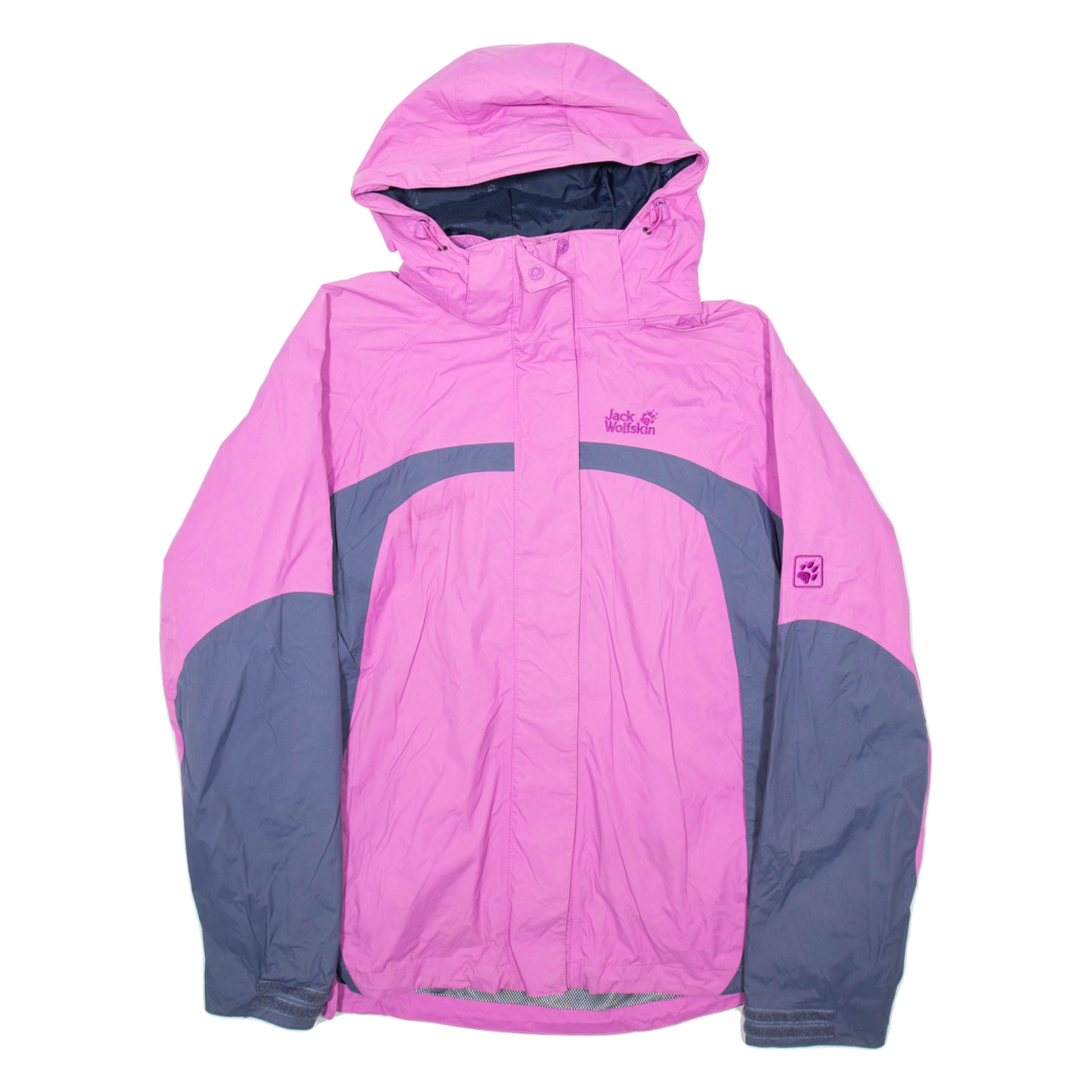 JACK WOLFSKIN Womens Raincoat Pink Hooded XL Refurbished - N/A refurbished available on Cerqular