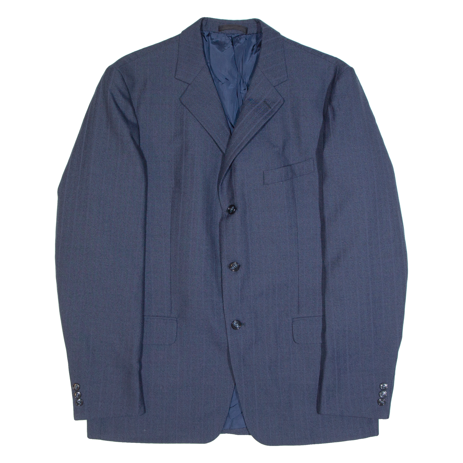 DICK Mens Blazer Jacket Blue 90s Striped L Refurbished - N/A refurbished available on Cerqular