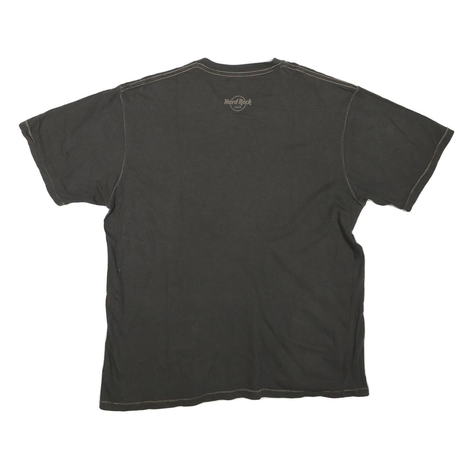 HARD ROCK CAFE Mens Black Cotton Blend Graphic T-Shirt L Short Sleeve Crew Neck Refurbished - N/A refurbished available on Cerqular