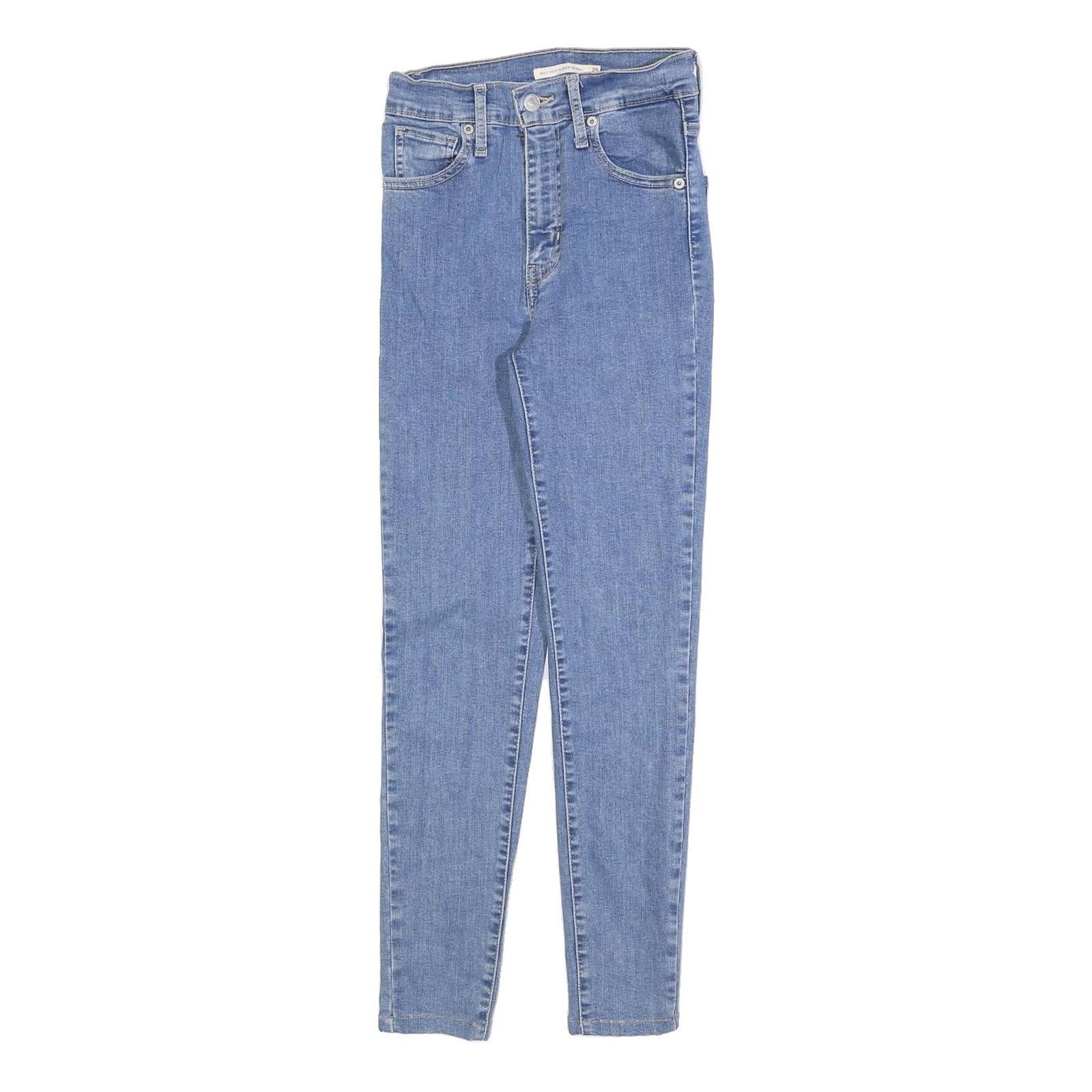 LEVI'S Womens Jeans Blue Slim Skinny Denim Light W25 L26 Stretch Zip Fly Refurbished - N/A refurbished available on Cerqular
