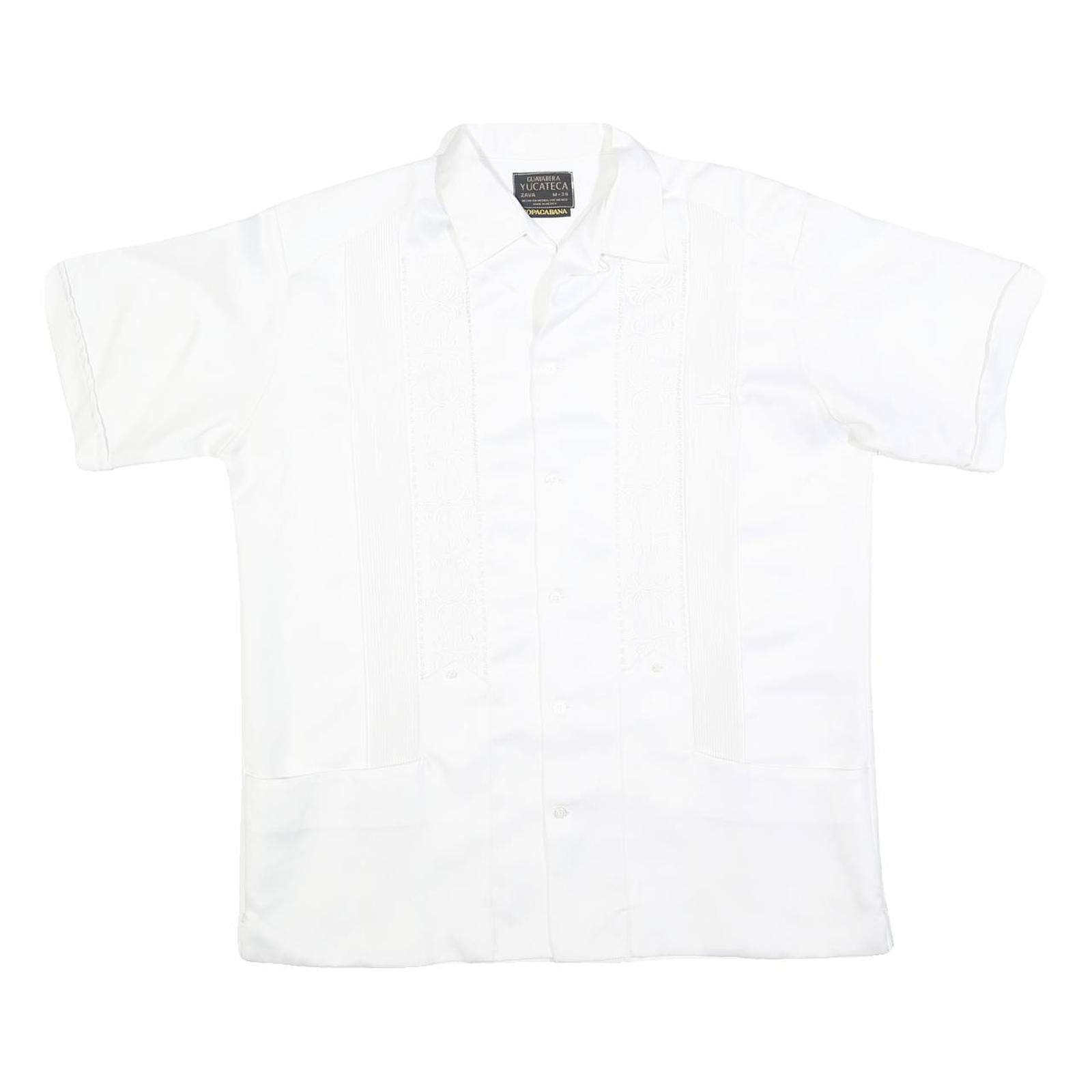 Buy COPACABANA Mens White Shirt L Polyester Blend Embroidered Pattern Short Sleeve Refurbished - $16.89 COPACABANA Mens White Shirt L Polyester Blend Embroidered Pattern Short Sleeve Refurbished - N/A refurbished available on Cerqular