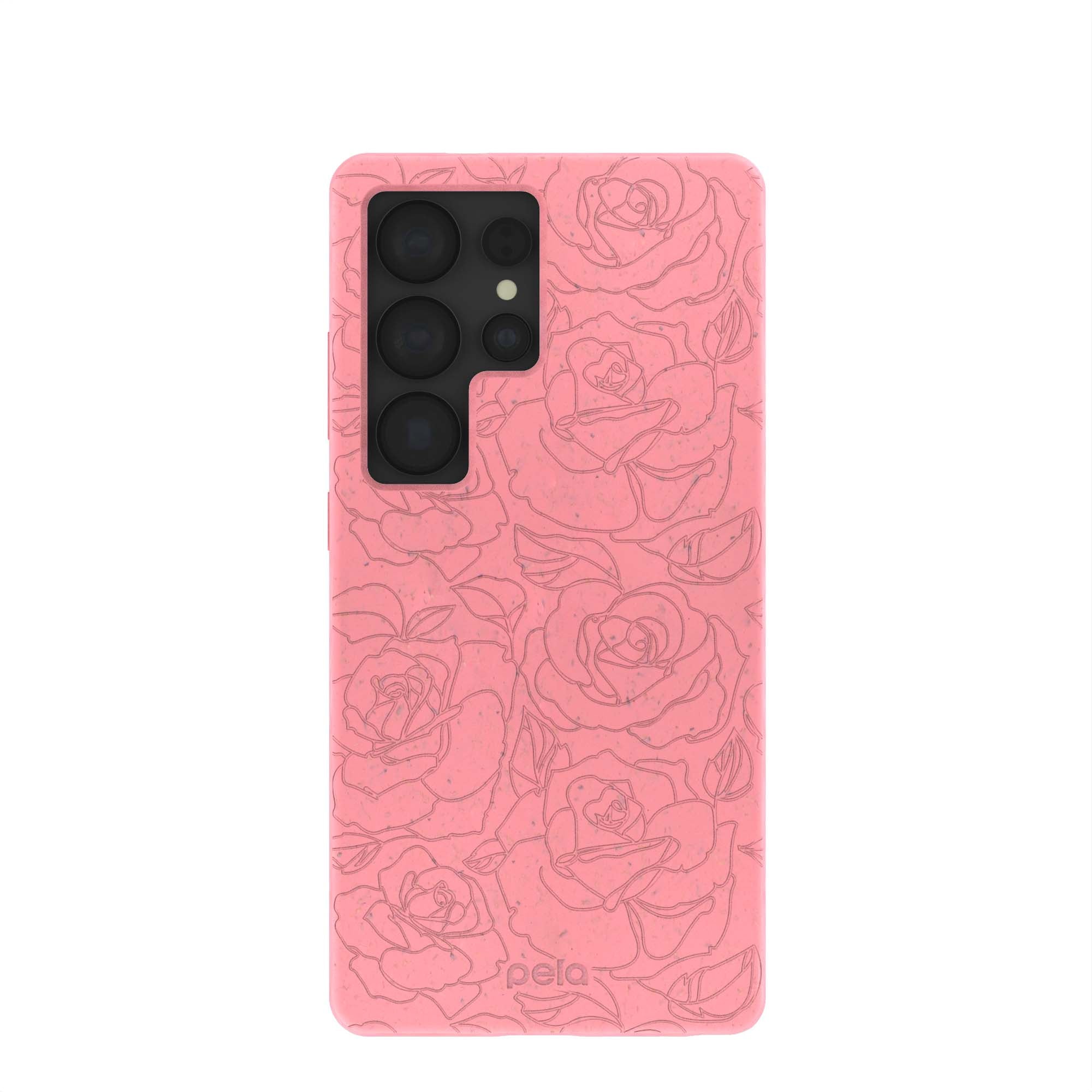 Bubblegum Pink Rosettes Samsung Galaxy S25 Ultra Case Refurbished - Pela Case refurbished available on Cerqular