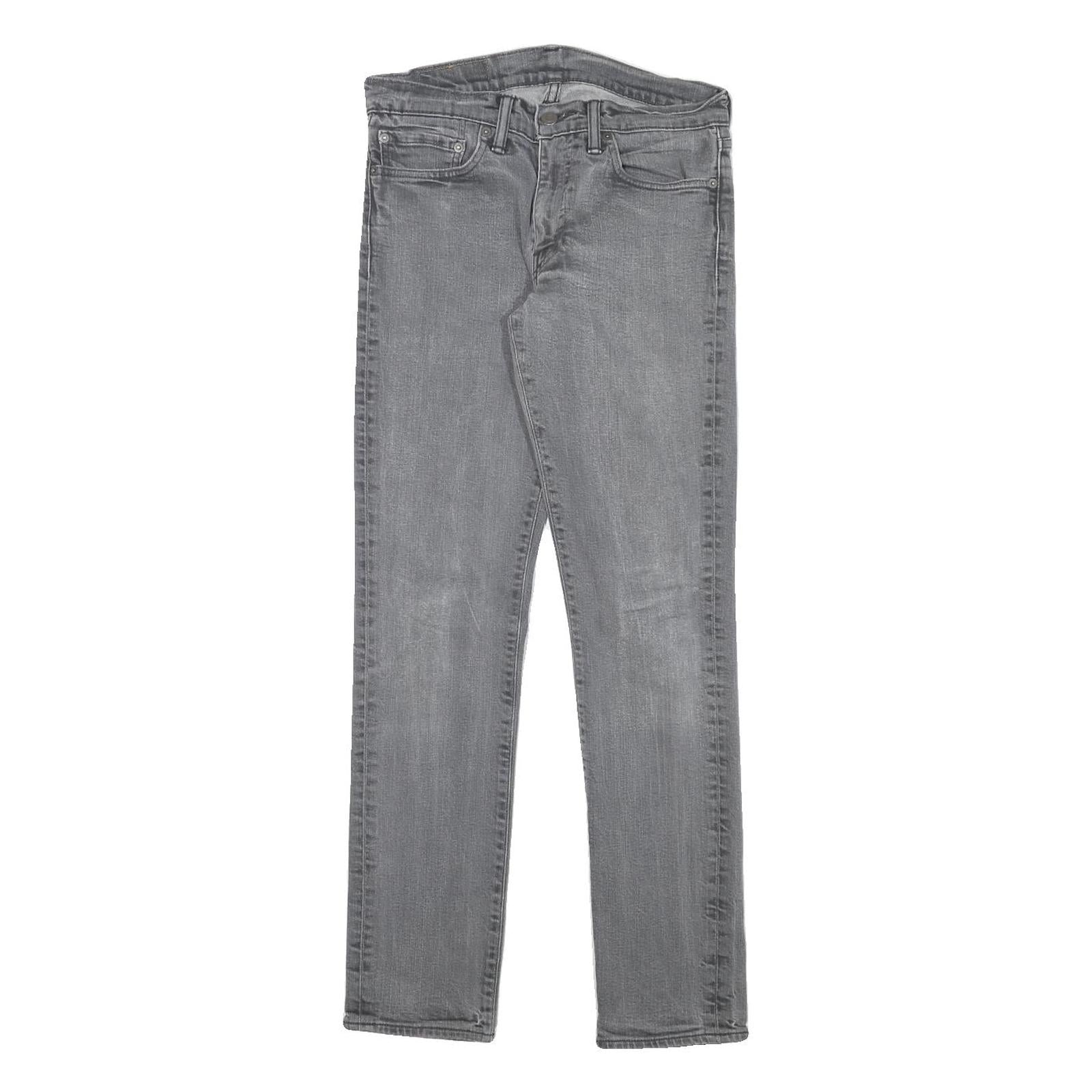 LEVI'S 511 Mens Jeans Grey Slim Skinny Denim Medium W28 L29 Classic Fit Zip Refurbished - N/A refurbished available on Cerqular