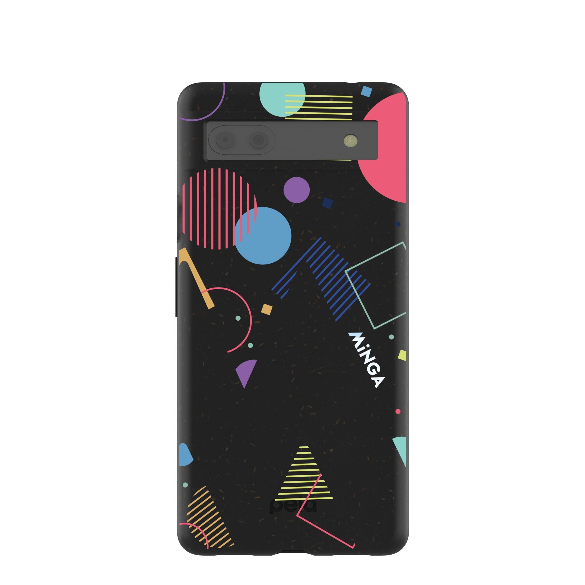 Black Minga Party Google Pixel 6a Case Refurbished - Pela Case refurbished available on Cerqular