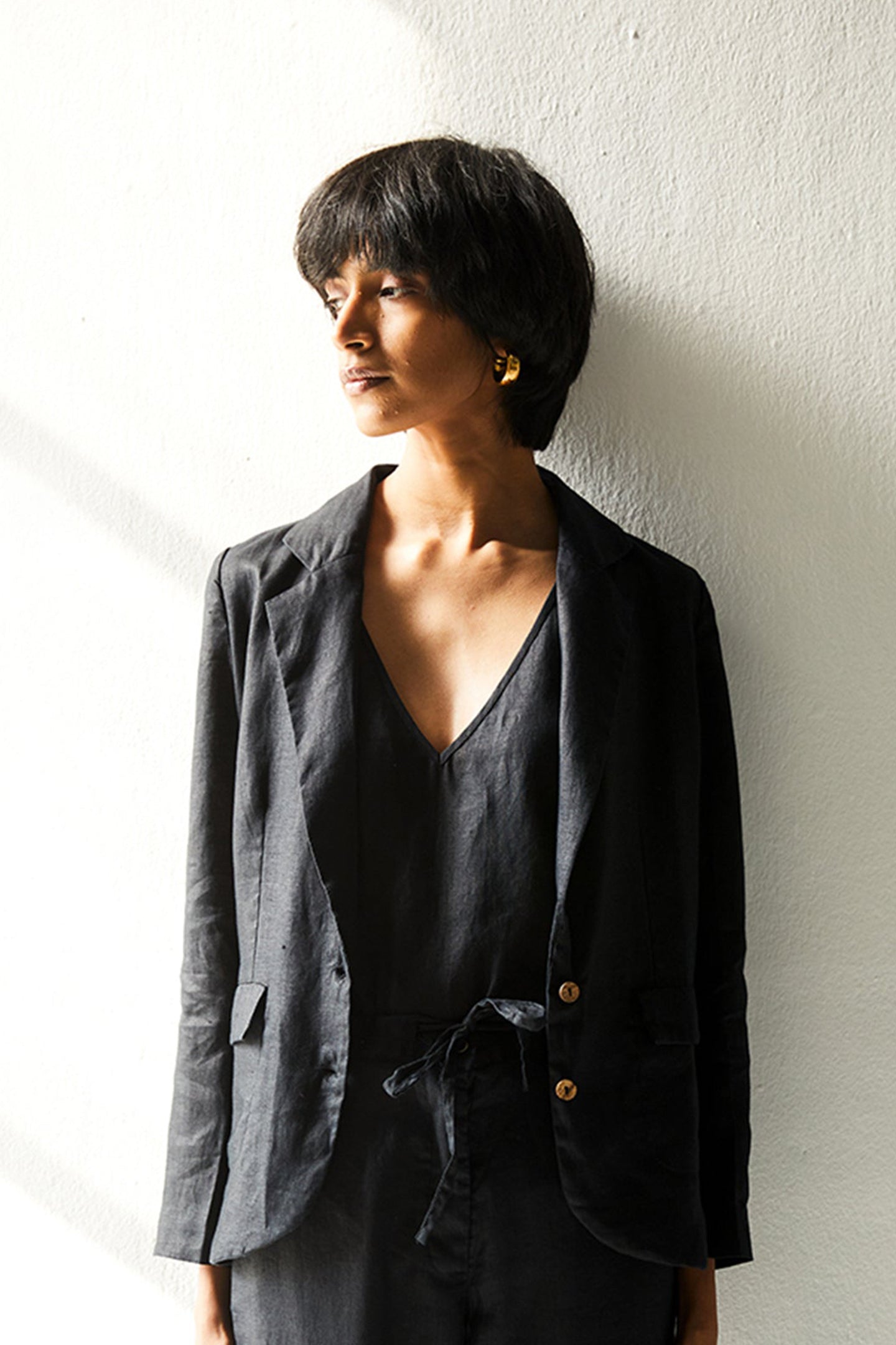 She's Everything Blazer in Black | Color: Black | Size: L Refurbished - Resistor (Note: This is a generic term for an electronic component, refurbished available on Cerqular