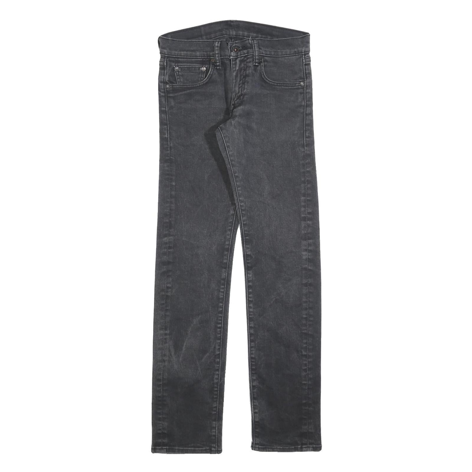 LEVI'S Mens Jeans Black Slim Skinny Denim Medium W29 L32 Zip Closure Refurbished - N/A refurbished available on Cerqular