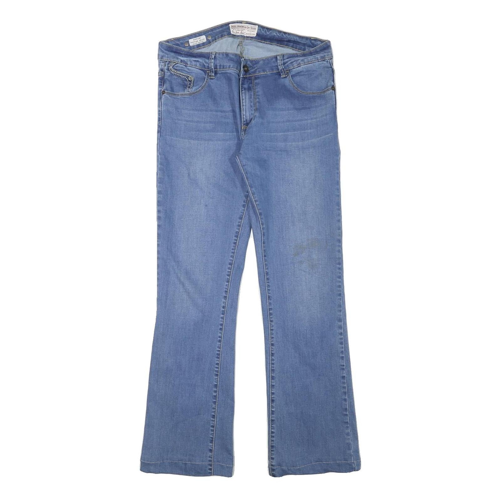 DIESEL Womens Regular Fit Blue Denim Jeans Zip W32 L30 Casual Cotton Blend Refurbished - N/A refurbished available on Cerqular