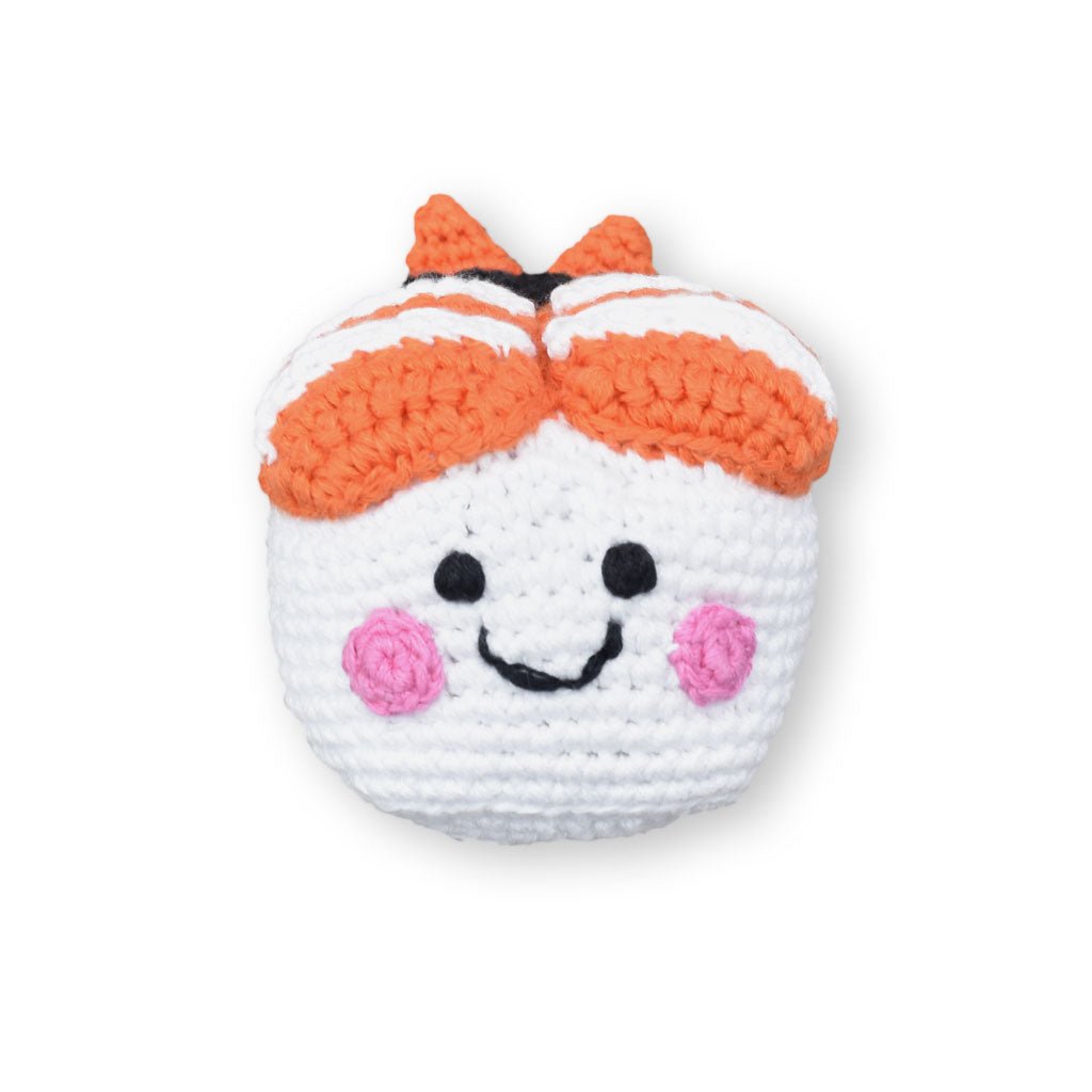 Ebi Sushi Crochet Rattle Doll Refurbished - The Wee Bean refurbished available on Cerqular