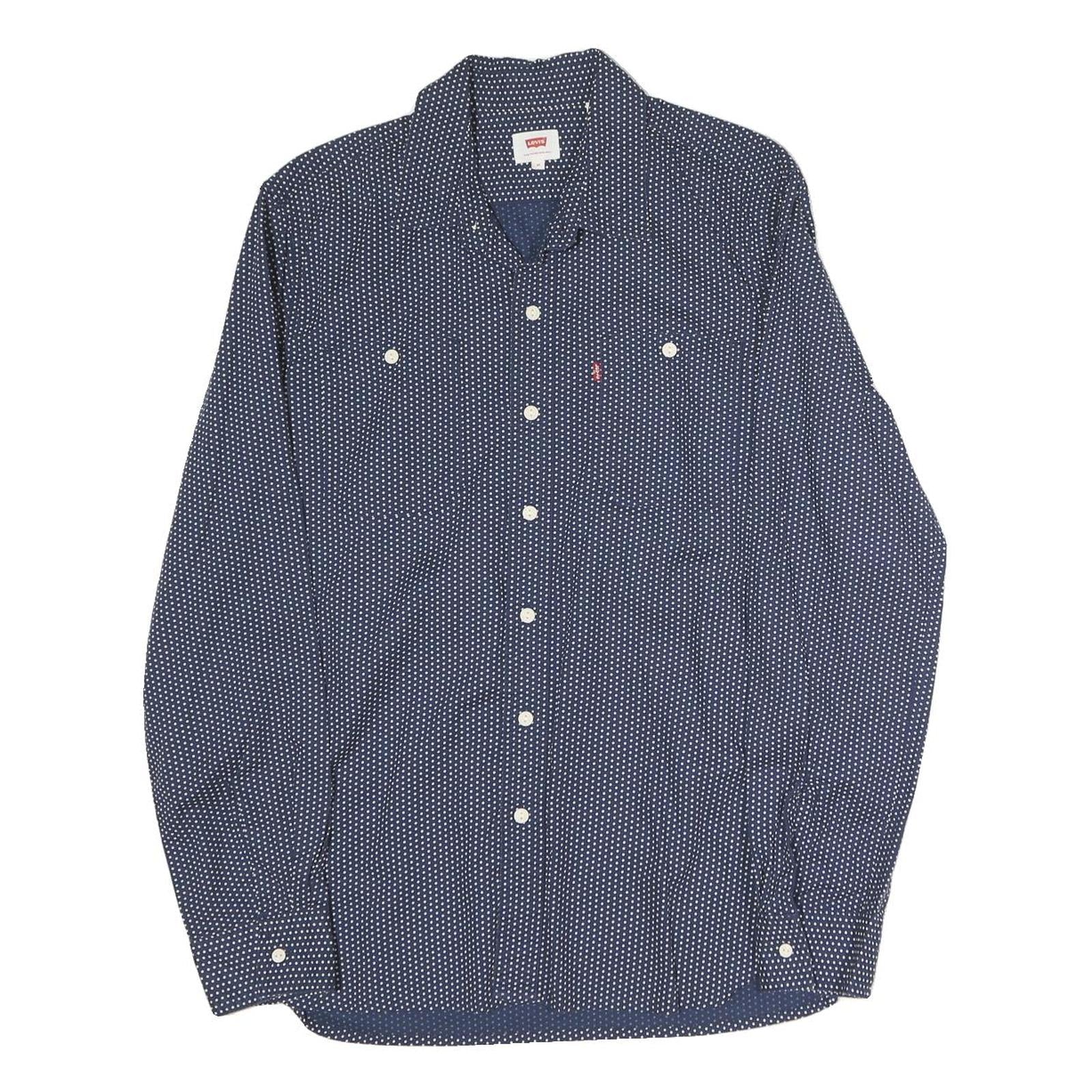 Buy LEVI'S Mens Blue & White Cotton Shirt M Long Sleeve Button Front Casual Shirt Refurbished - $38.99 LEVI'S Mens Blue & White Cotton Shirt M Long Sleeve Button Front Casual Shirt Refurbished - N/A refurbished available on Cerqular