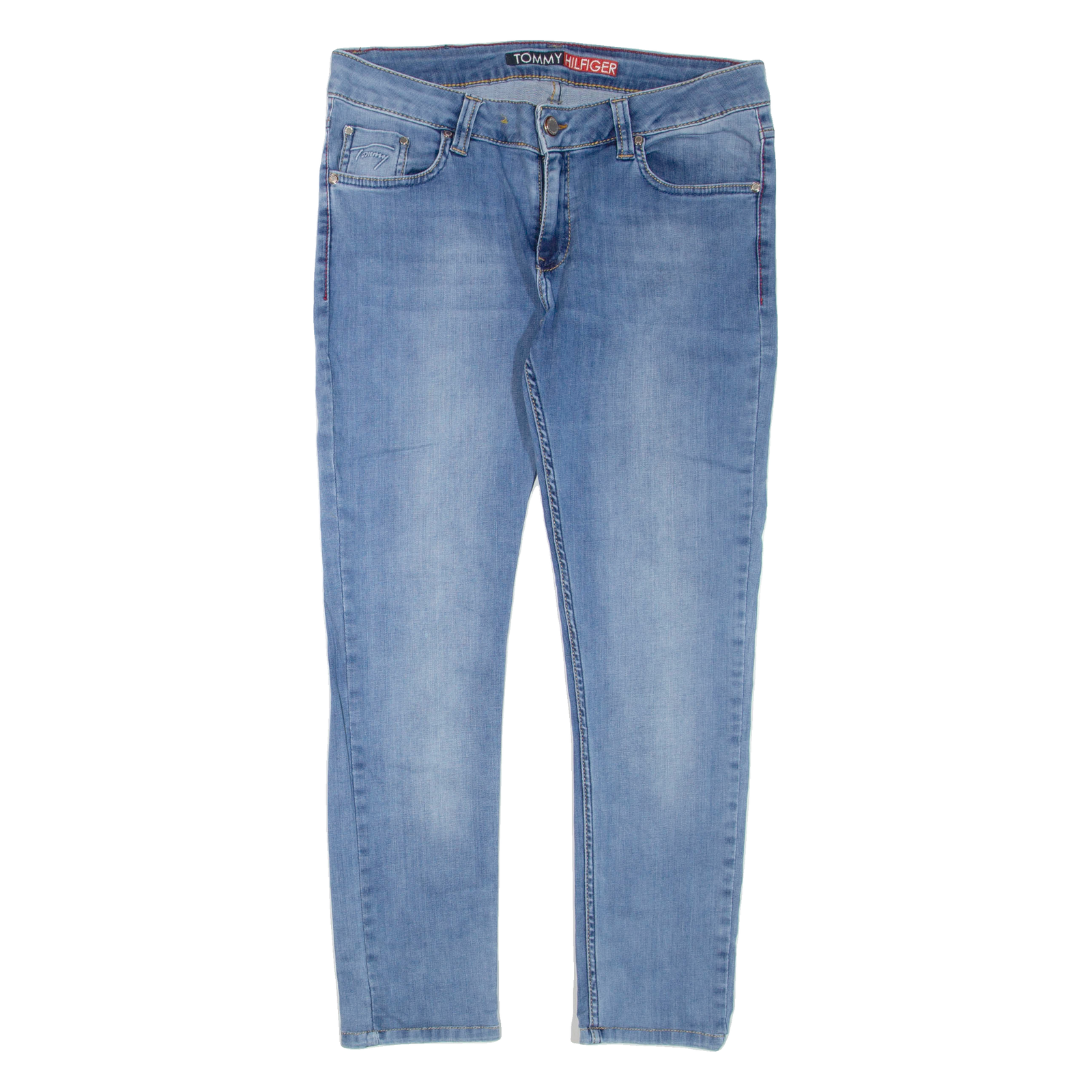 HILFIGER DENIM Womens Jeans Blue Regular Skinny Stone Wash W32 L27 Refurbished - N/A refurbished available on Cerqular