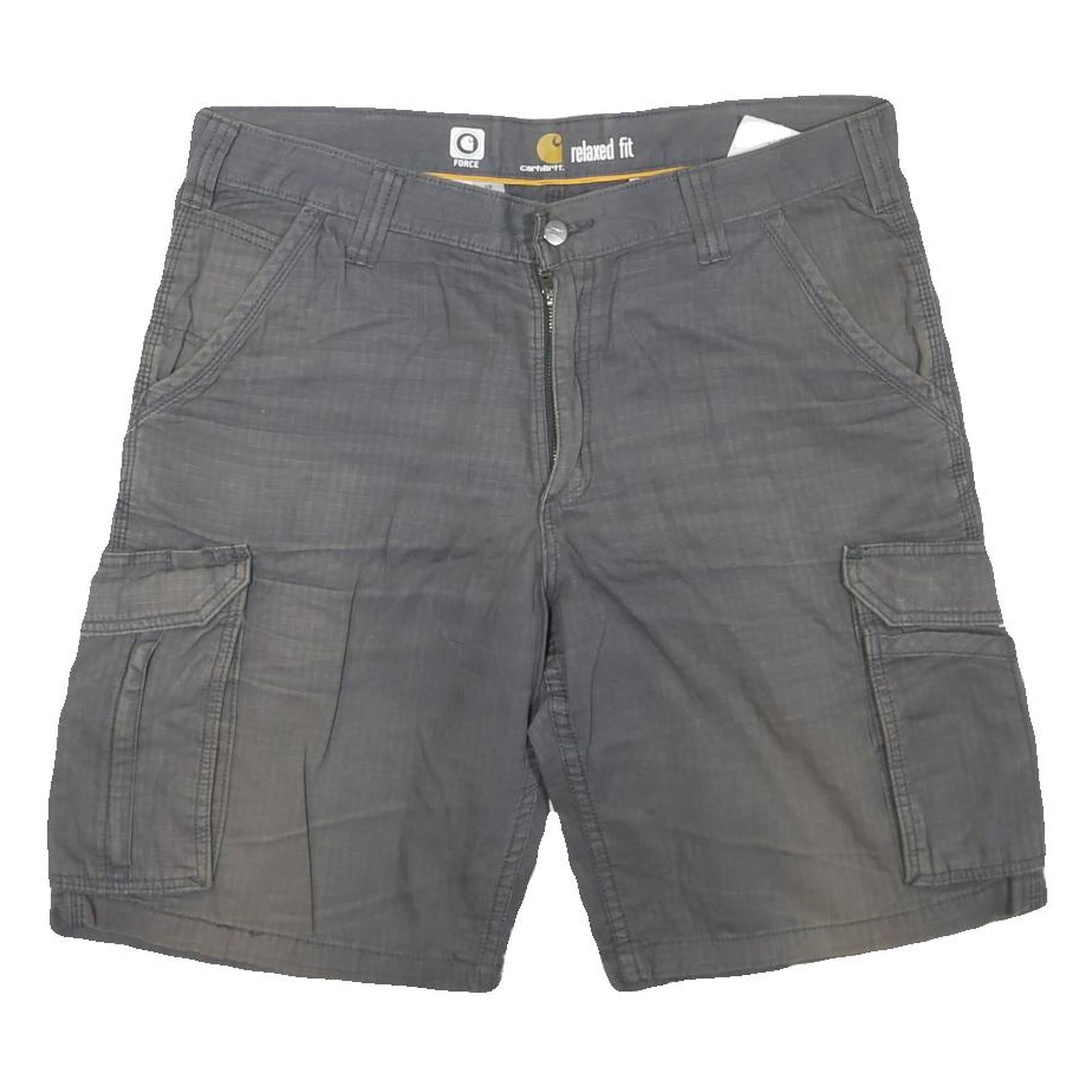 CARHARTT Mens Cargo Grey Relaxed Fit Cotton Blend Shorts L W36 Workwear Refurbished - N/A refurbished available on Cerqular