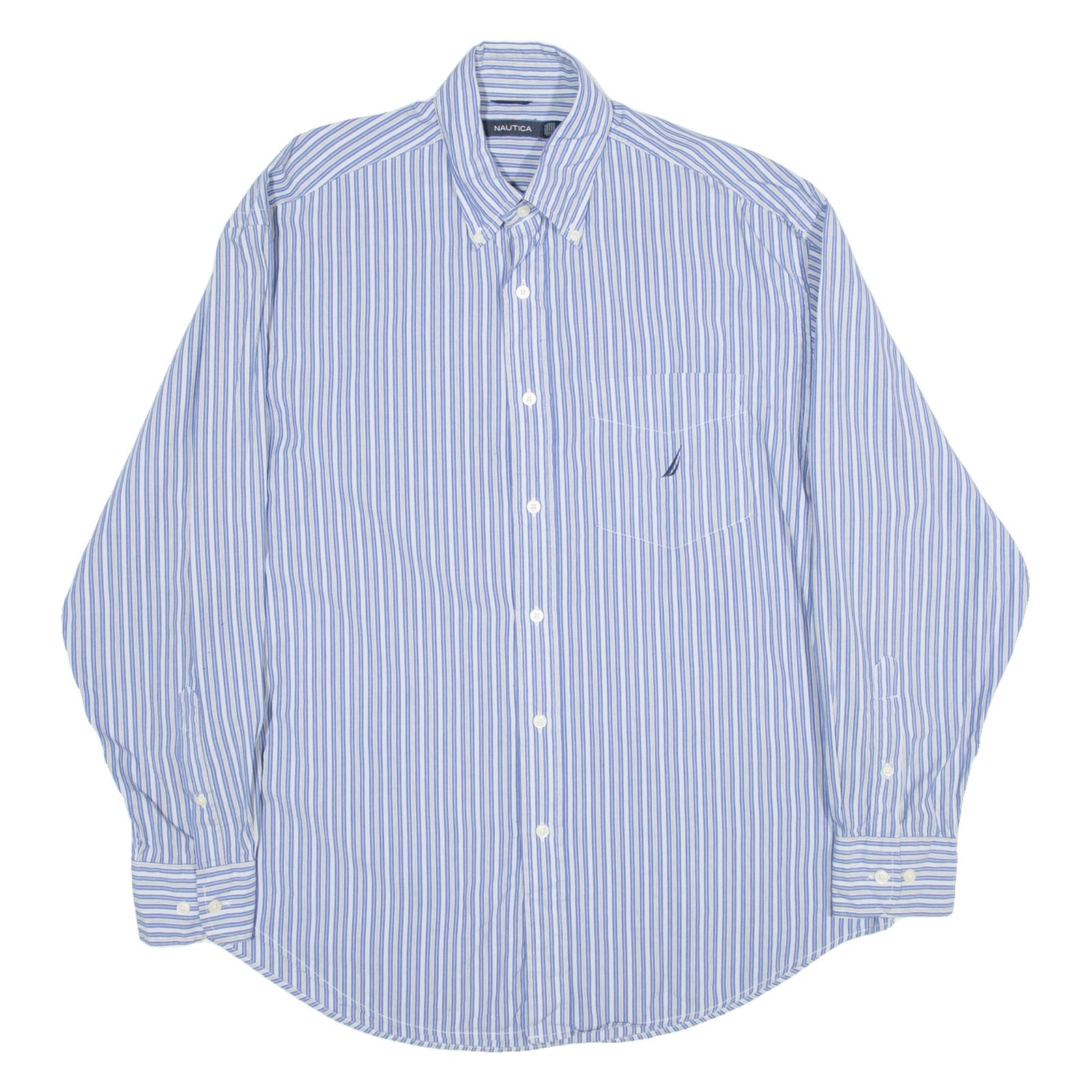 Buy NAUTICA Mens Shirt Blue Striped Long Sleeve L Refurbished - $23.39 NAUTICA Mens Shirt Blue Striped Long Sleeve L Refurbished - N/A refurbished available on Cerqular