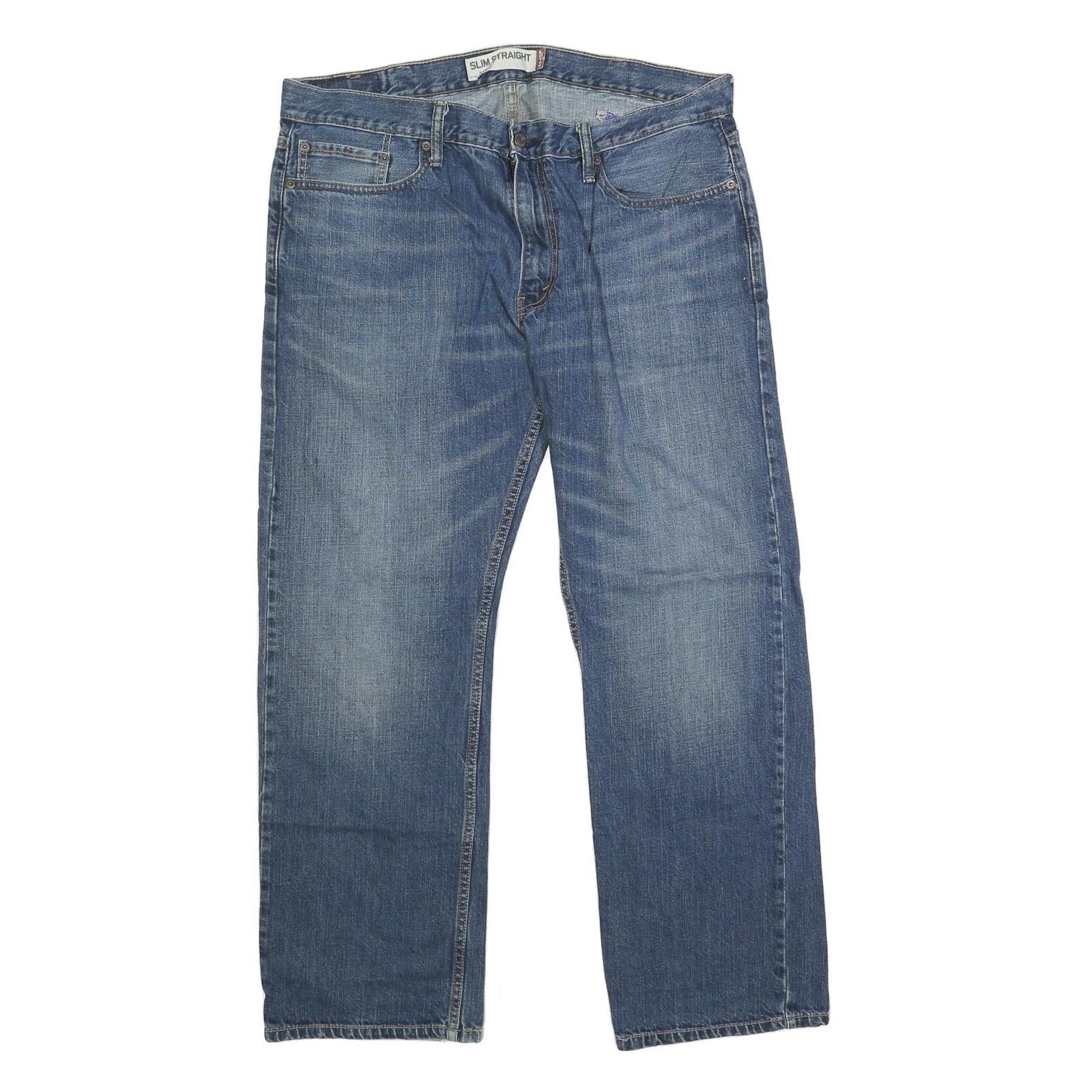 LEVI'S 514 Slim Mens Jeans Blue Slim Straight Denim Medium W38 L31 Classic Fit Refurbished - N/A refurbished available on Cerqular