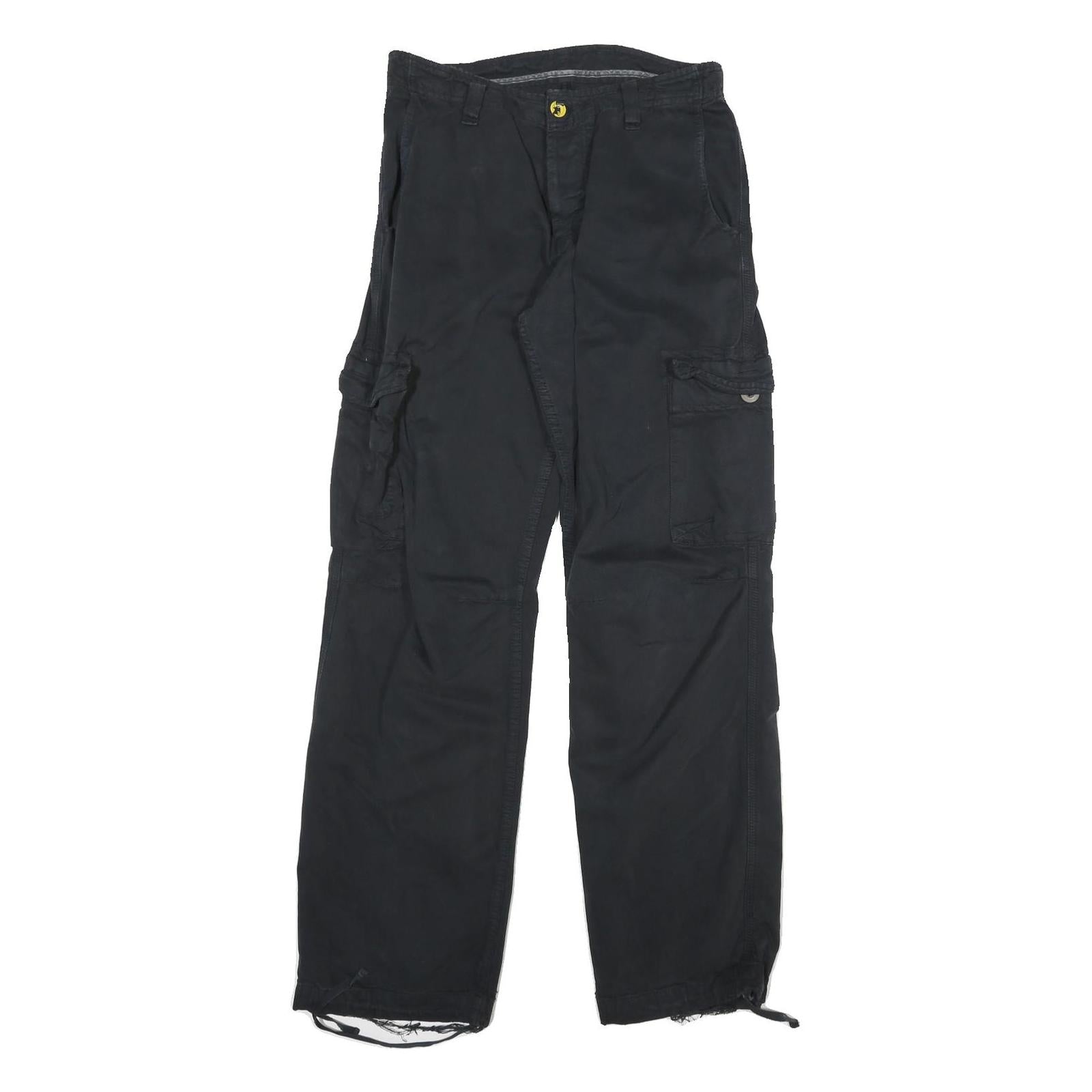 CARHARTT Mens Cotton Blend Black Regular Straight Trousers W28 L31 Utility Refurbished - N/A refurbished available on Cerqular