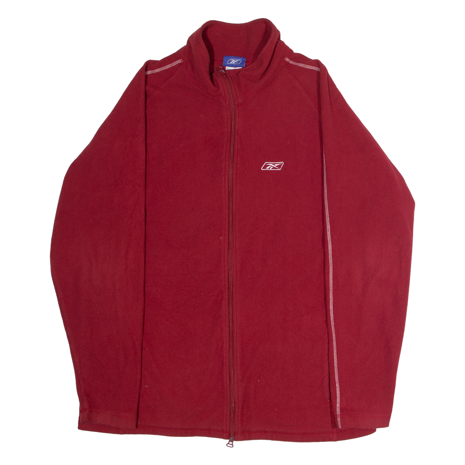 REEBOK Mens Fleece Jacket Red XL Refurbished - N/A refurbished available on Cerqular