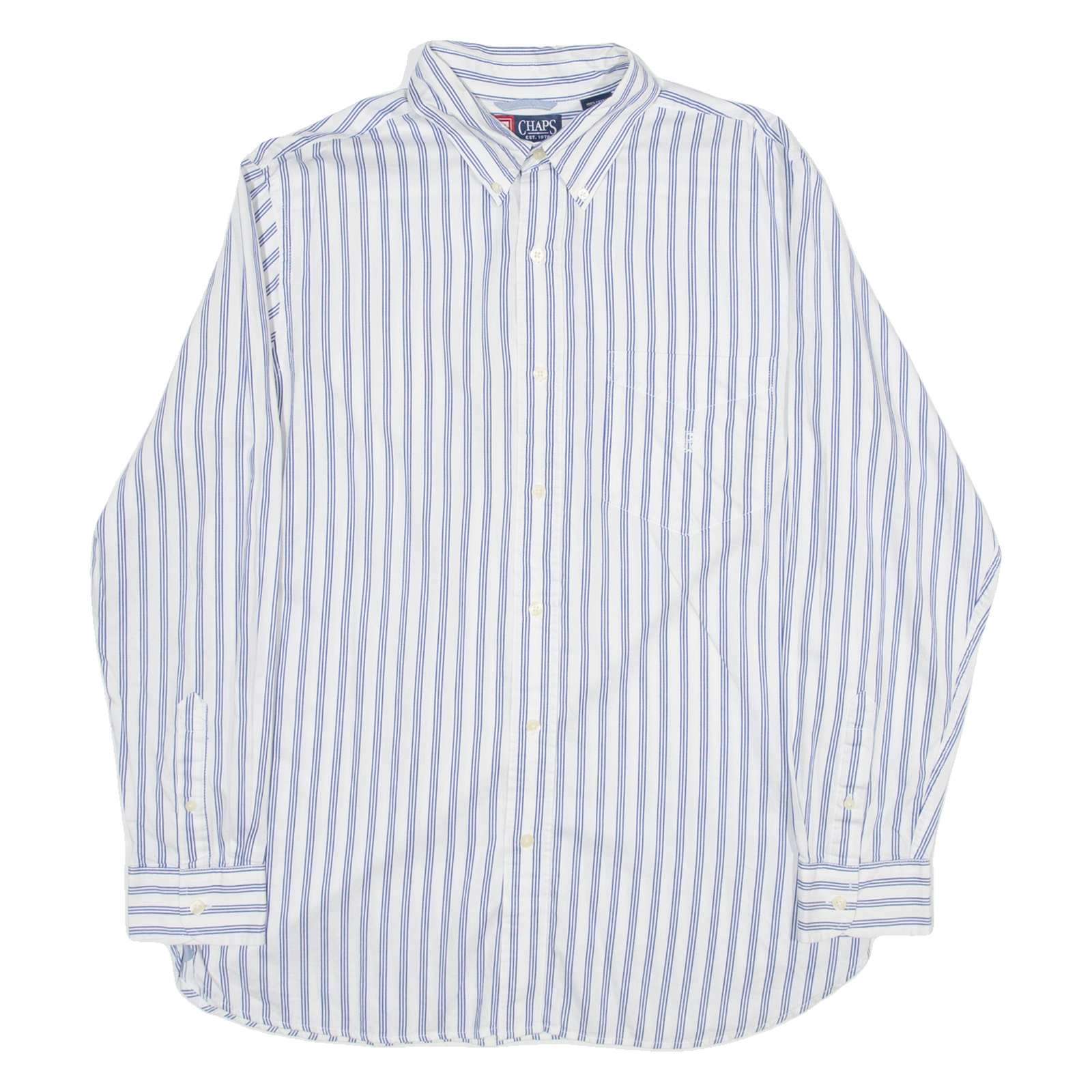 Buy CHAPS Mens Shirt Blue 90s Striped Long Sleeve M Refurbished - $27.29 CHAPS Mens Shirt Blue 90s Striped Long Sleeve M Refurbished - N/A refurbished available on Cerqular