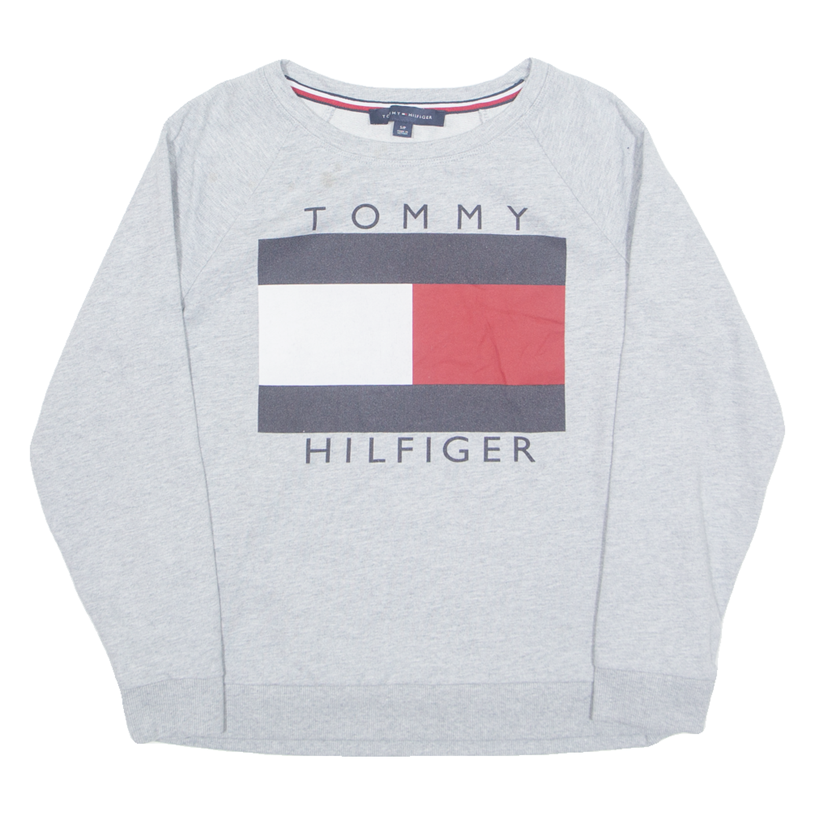 TOMMY HILFIGER Womens Sweatshirt Grey S Refurbished - N/A refurbished available on Cerqular