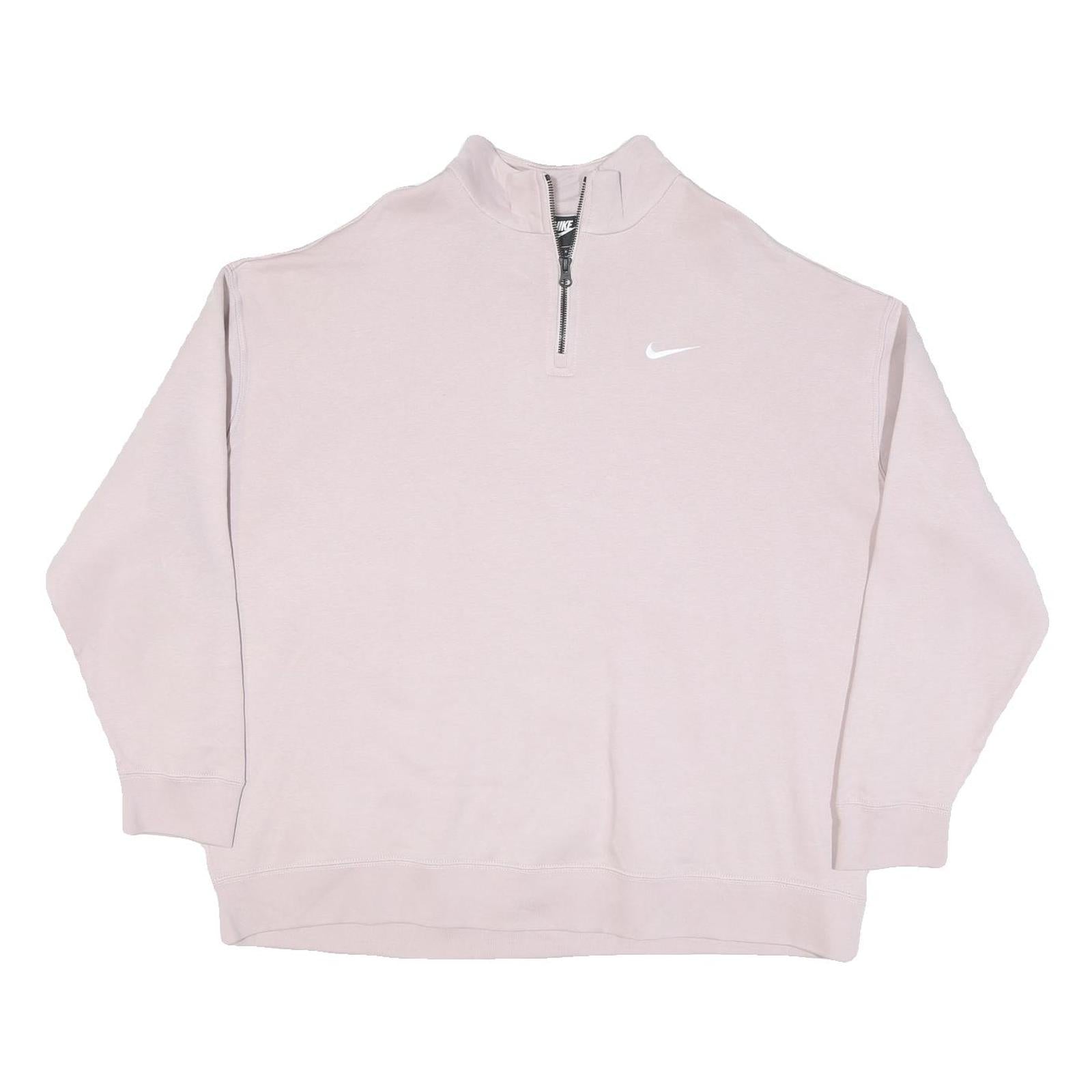 Buy NIKE Mens Light Pink 1/4 Zip Sweatshirt L Casual Cotton Blend Pullover Top Refurbished - $41.59 NIKE Mens Light Pink 1/4 Zip Sweatshirt L Casual Cotton Blend Pullover Top Refurbished - N/A refurbished available on Cerqular
