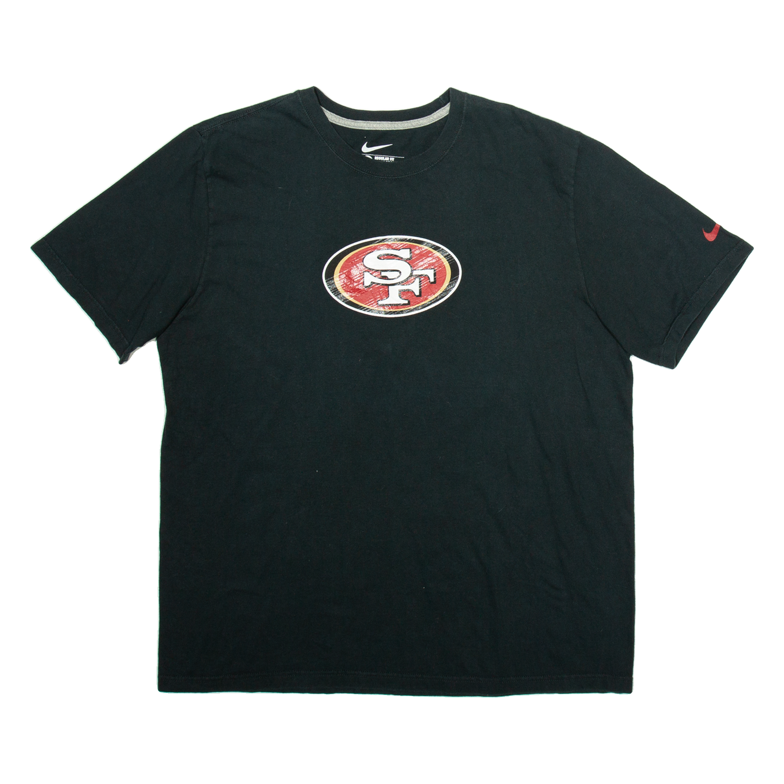 NIKE San Francisco 49ers Mens T-Shirt Black USA XL Refurbished - N/A refurbished available on Cerqular