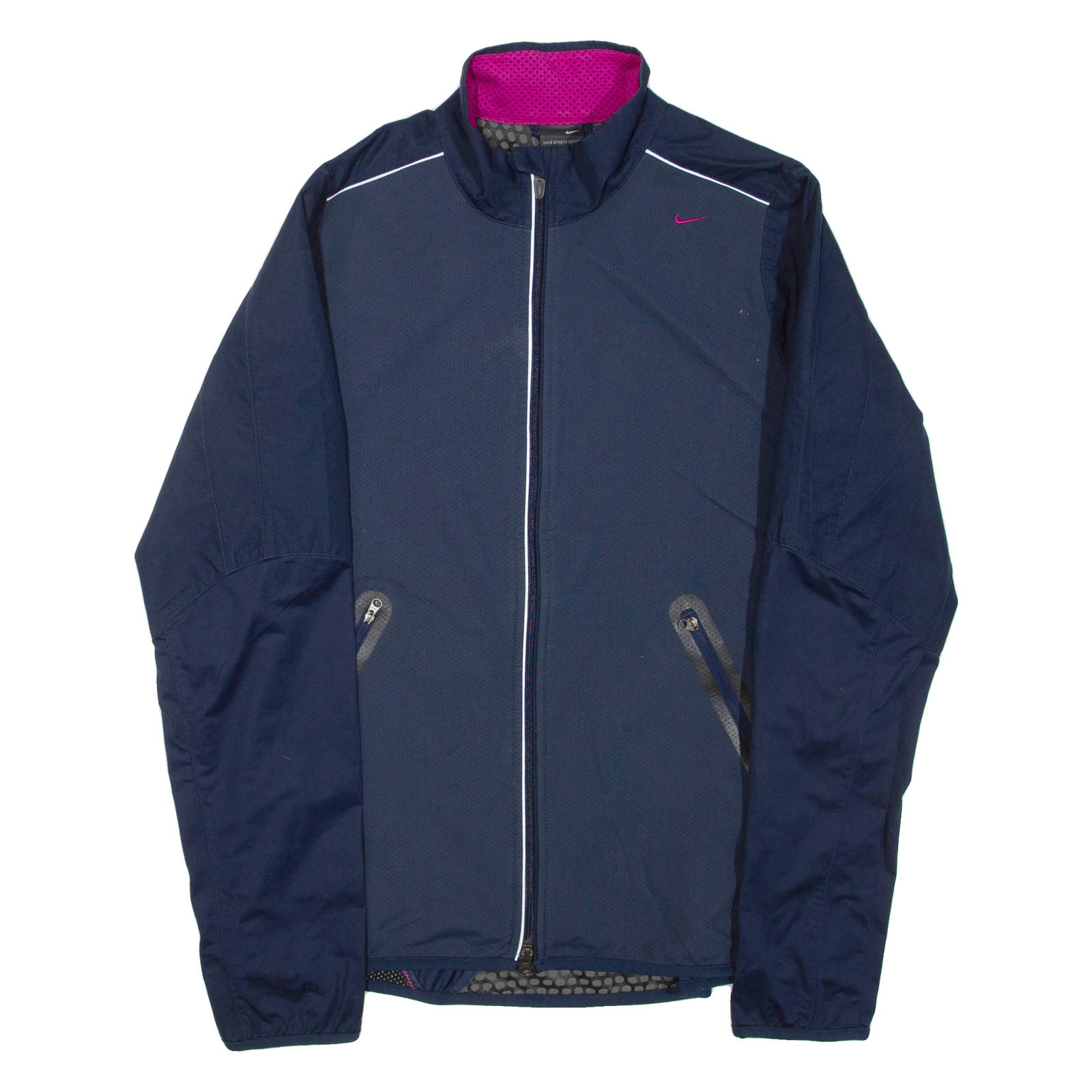 NIKE Womens Track Jacket Blue L Refurbished - N/A refurbished available on Cerqular