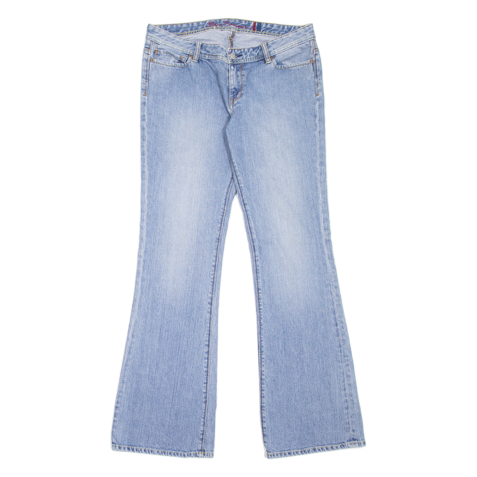 BEN SHERMAN Womens Jeans Blue Regular Bootcut Stone Wash W32 L34 Refurbished - N/A refurbished available on Cerqular