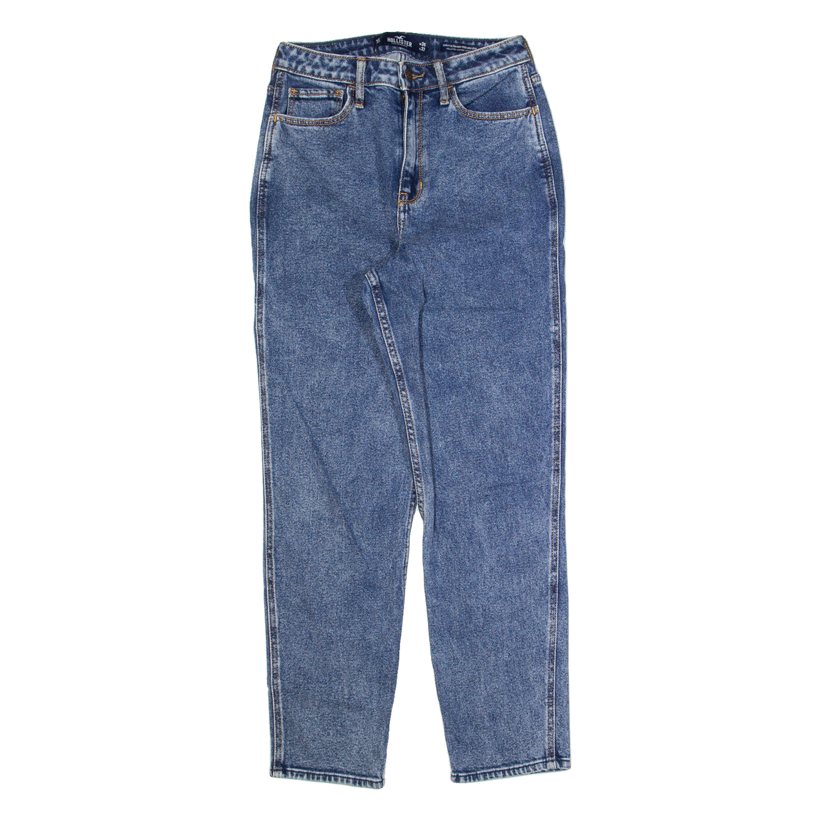 Buy HOLLISTER High Rise Womens Jeans Blue Regular Mom Acid Wash W26 L27 Refurbished - $36.39 HOLLISTER High Rise Womens Jeans Blue Regular Mom Acid Wash W26 L27 Refurbished - N/A refurbished available on Cerqular