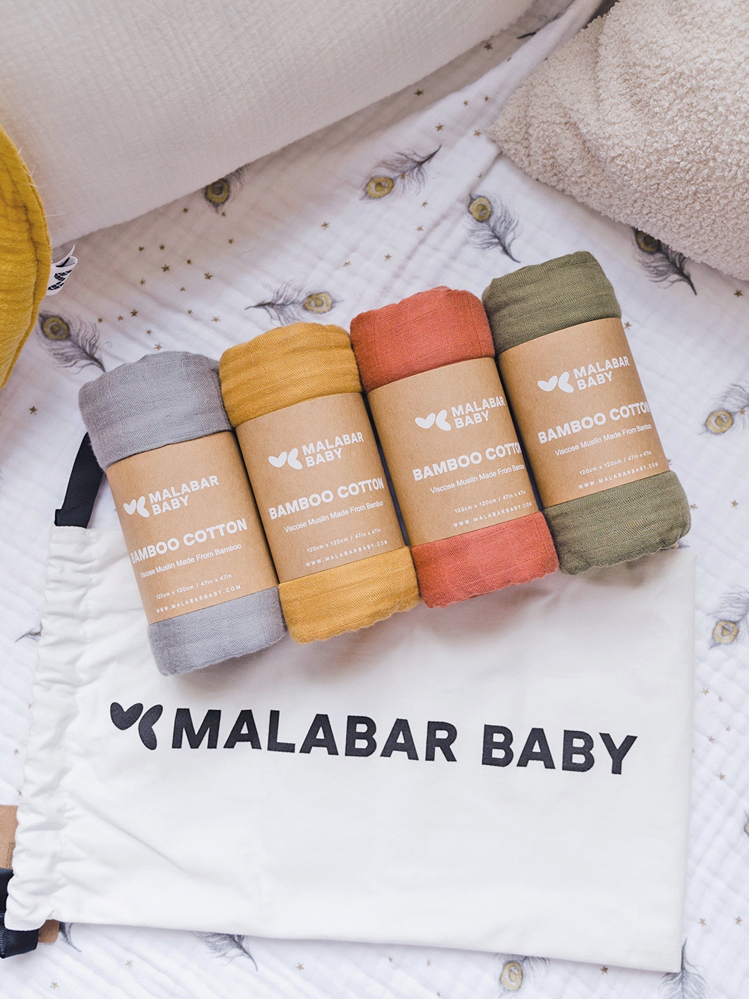 Swaddle Set - 4 Pack Gift Set Refurbished - Malabar Baby refurbished available on Cerqular