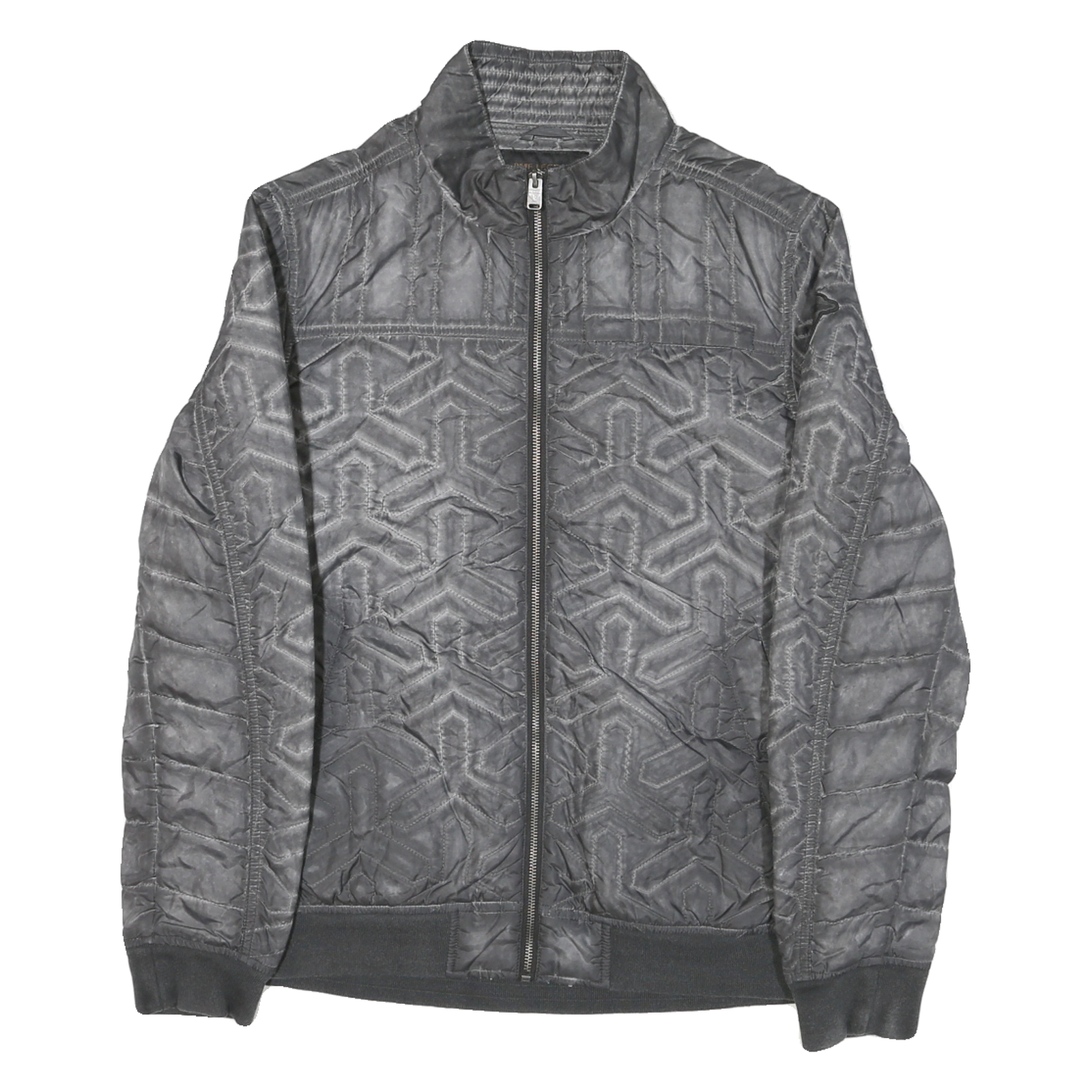 PME LEGEND Mens Grey Jacket M Polyester Blend Quilted Zip Closure Stylish Refurbished - N/A refurbished available on Cerqular
