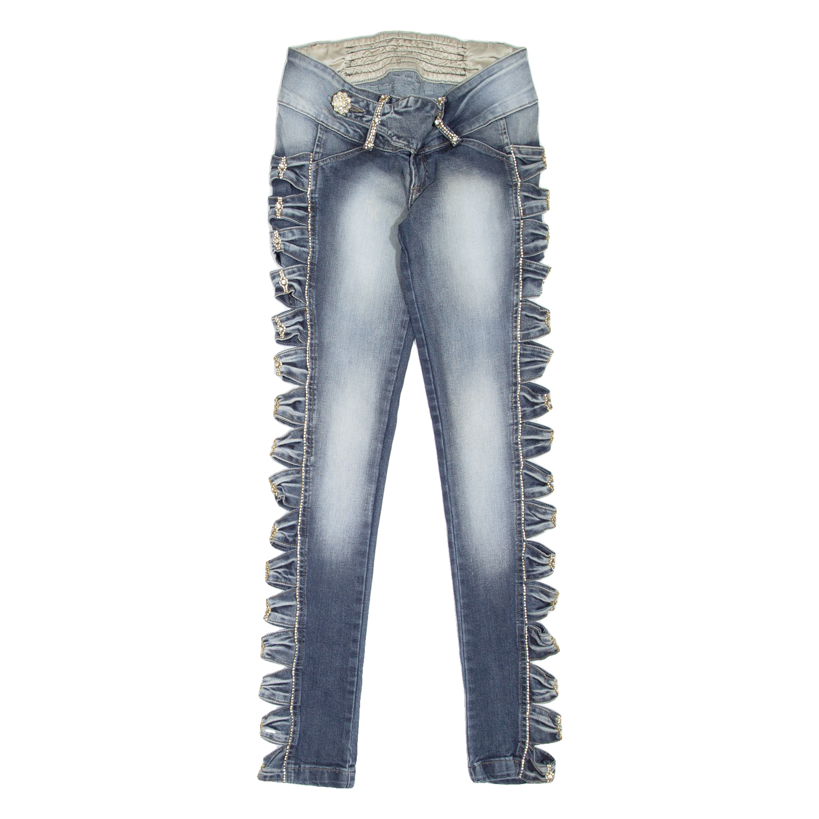CARPAM Womens Jeans Blue Slim Skinny Stone Wash W26 L32 Refurbished - N/A refurbished available on Cerqular