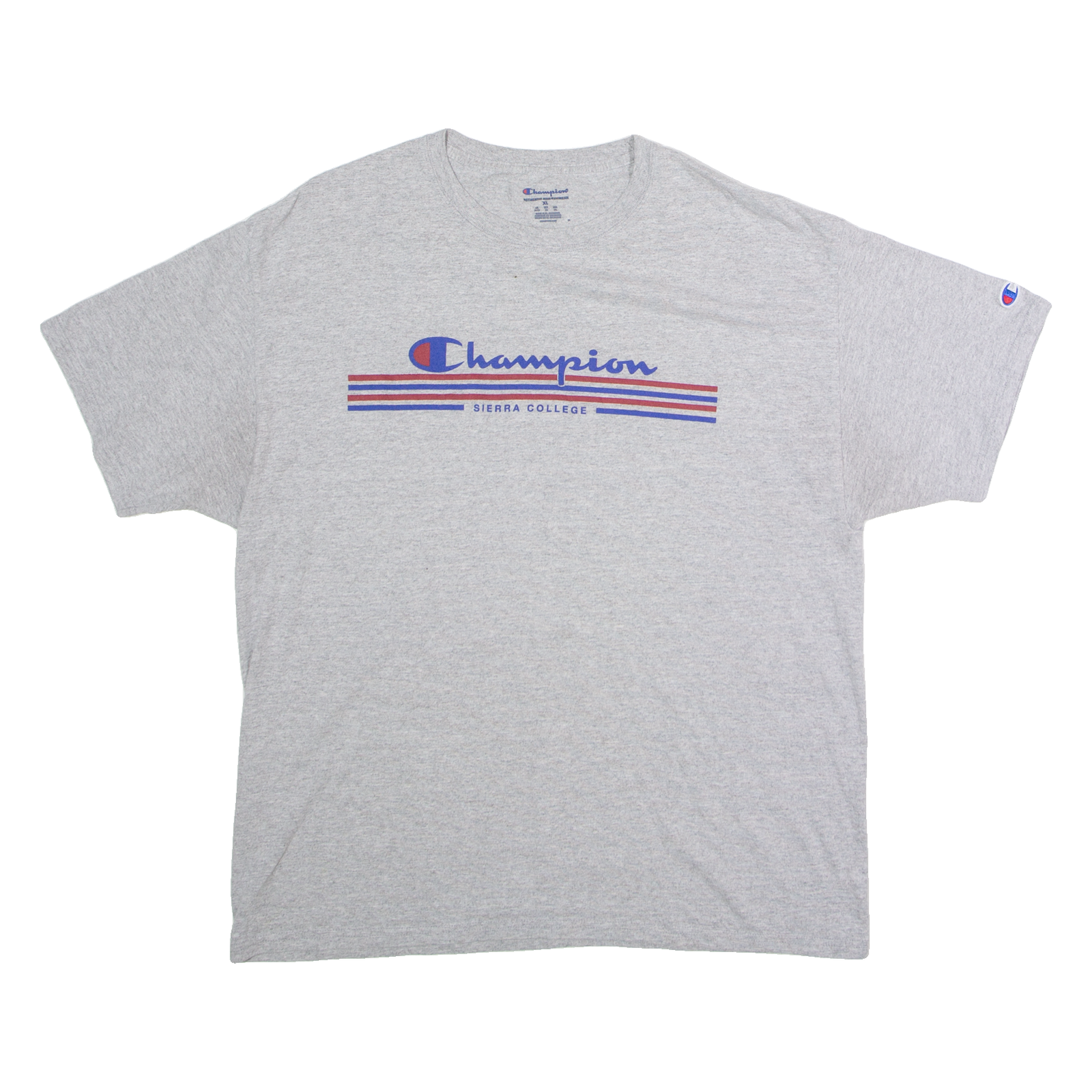 CHAMPION Sierra College Mens T-Shirt Grey USA Crew Neck XL Refurbished - N/A refurbished available on Cerqular