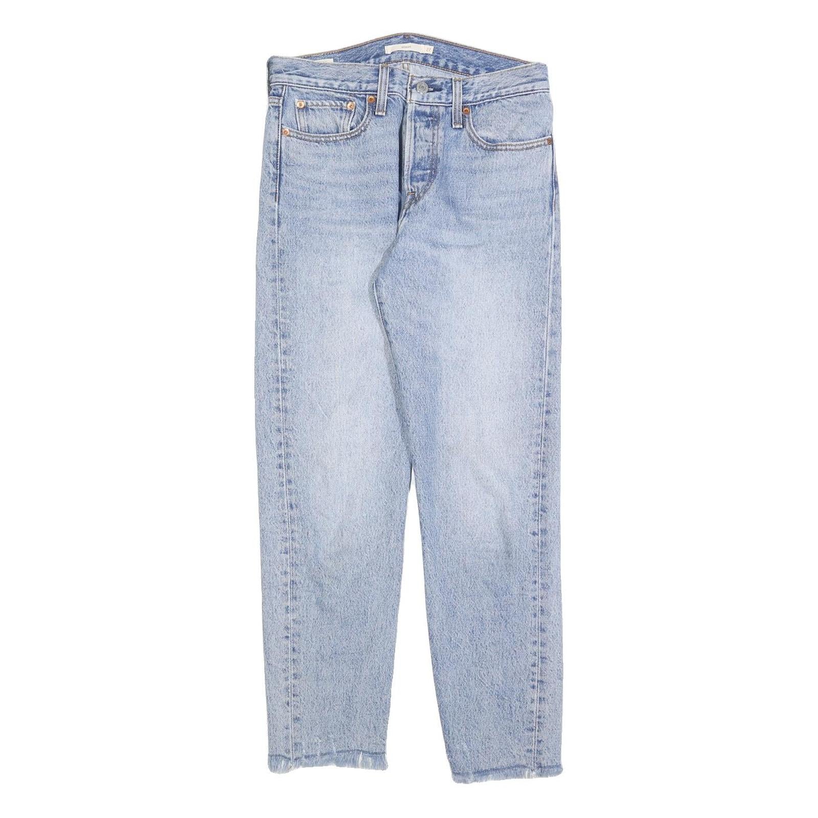 LEVI'S Womens Jeans Blue Regular Straight Denim Light W27 L27 Button Closure Refurbished - N/A refurbished available on Cerqular