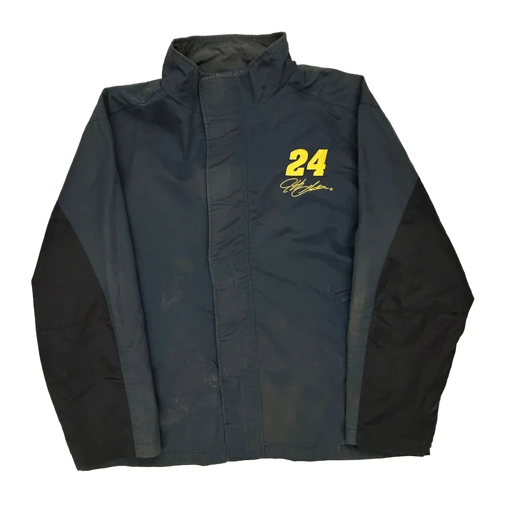 Jeff Gordon Dupont Motorsports Chase Authentics Nascar Jacket - 2XL Grey Nylon Refurbished - Thrifted (note: this is a term often used to describe second- refurbished available on Cerqular