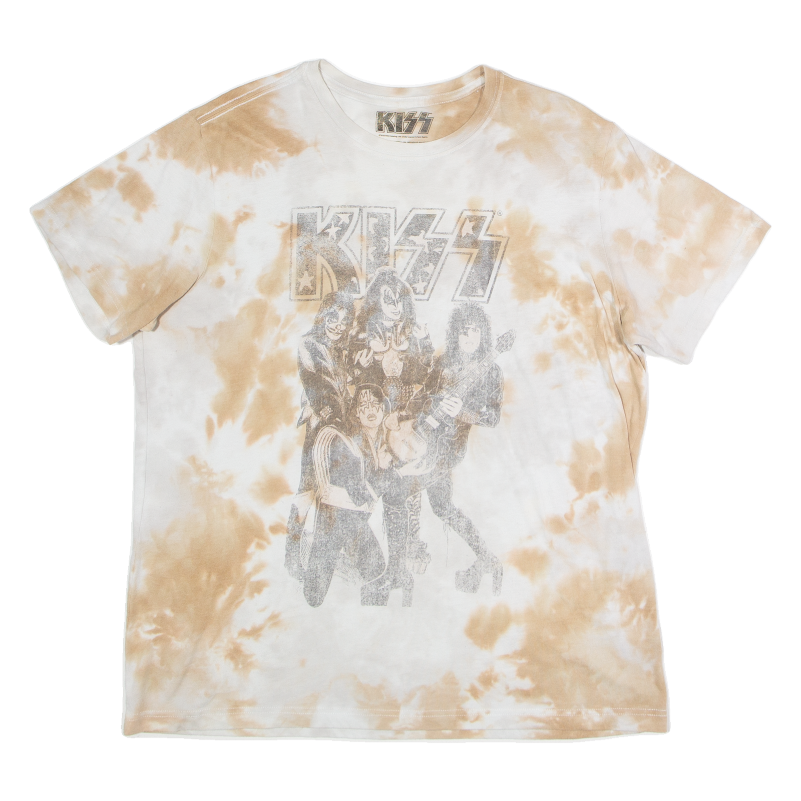 Buy KISS Tie Dye Mens T-Shirt Brown Button Neck L Refurbished - $25.99 KISS Tie Dye Mens T-Shirt Brown Button Neck L Refurbished - N/A refurbished available on Cerqular