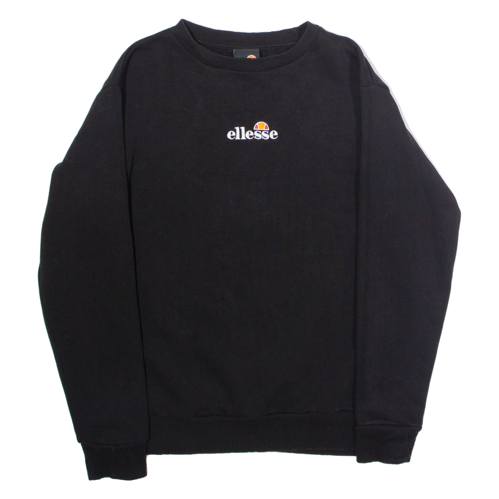 ELLESSE Womens Sweatshirt Black Crew Neck UK 10 Refurbished - N/A refurbished available on Cerqular
