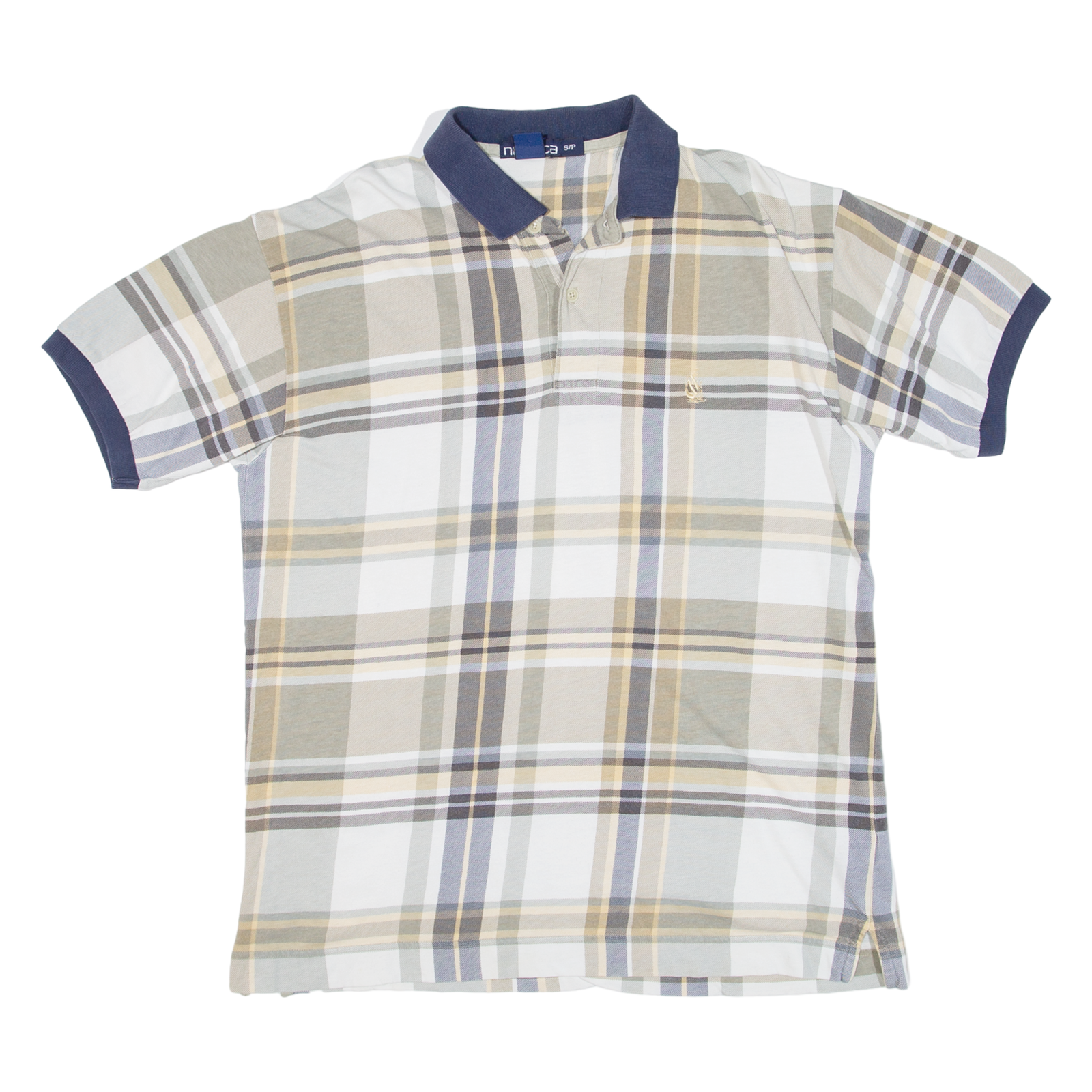 Buy NAUTICA Mens Polo Shirt Beige Check S Refurbished - $23.39 NAUTICA Mens Polo Shirt Beige Check S Refurbished - N/A refurbished available on Cerqular