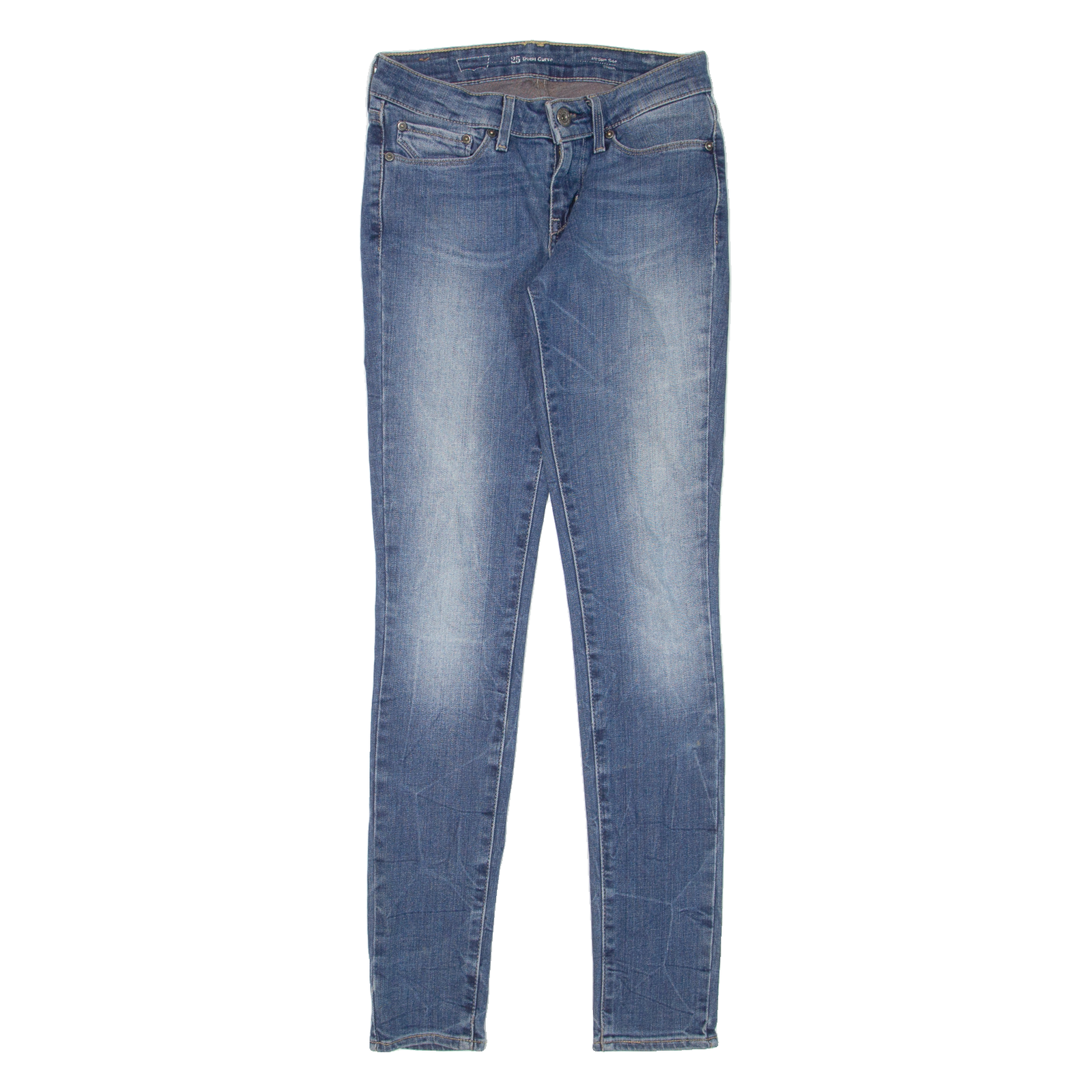 LEVI'S Modern Rise Womens Jeans Blue Slim Skinny Stone Wash W25 L32 Refurbished - N/A refurbished available on Cerqular
