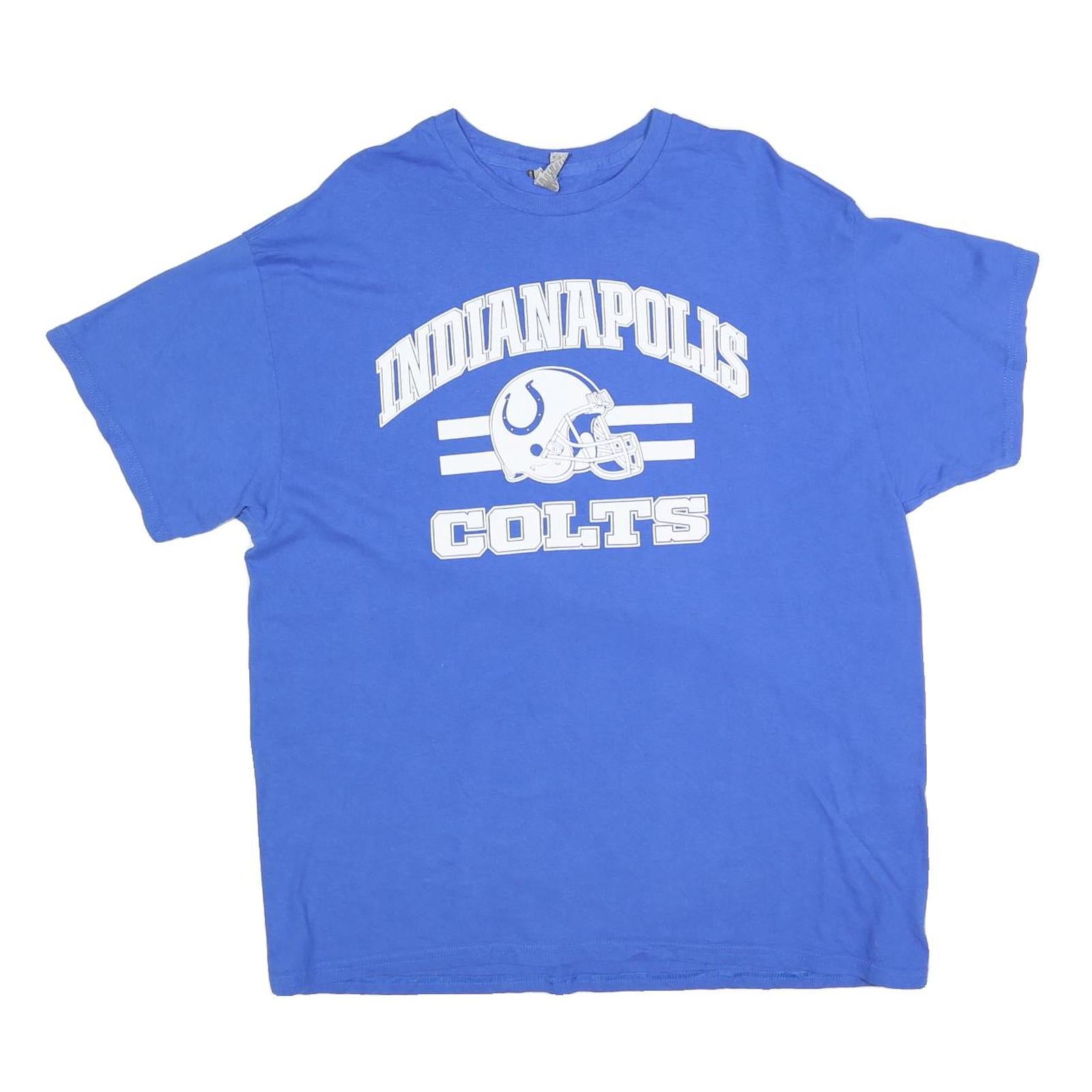 GILDAN Mens Blue Indianapolis Colts Graphic T-Shirt XL Short Sleeve Crew Neck Refurbished - N/A refurbished available on Cerqular