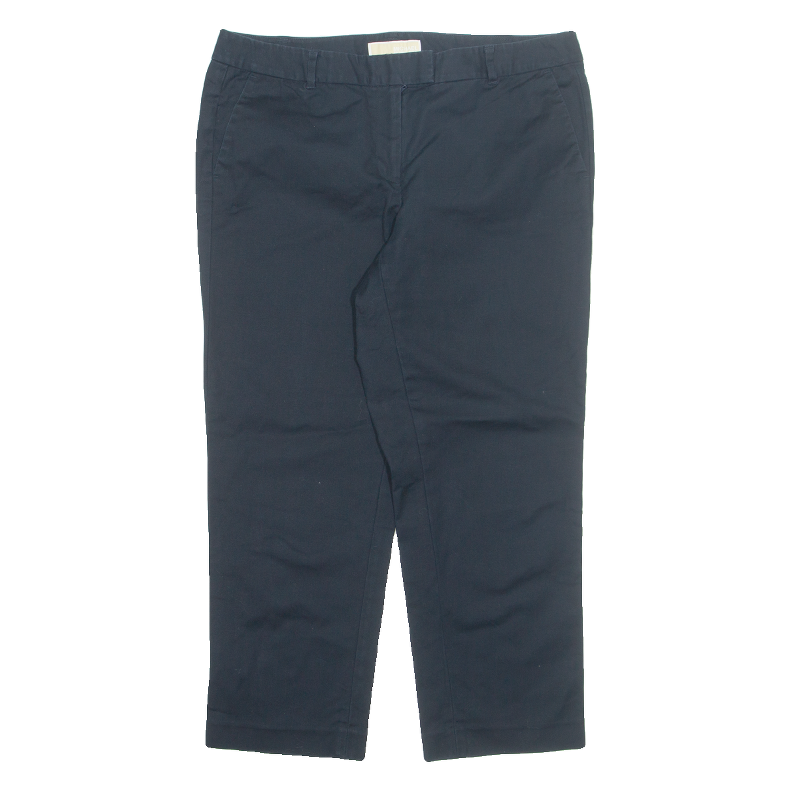 MICHAEL KORS Chino Womens Trousers Blue Regular Tapered W34 L25 Refurbished - N/A refurbished available on Cerqular