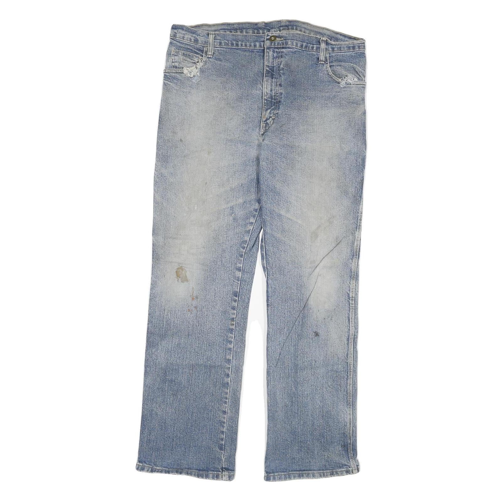 DICKIES Mens Jeans Blue Regular Straight Denim Medium W38 L32 Distressed Refurbished - N/A refurbished available on Cerqular