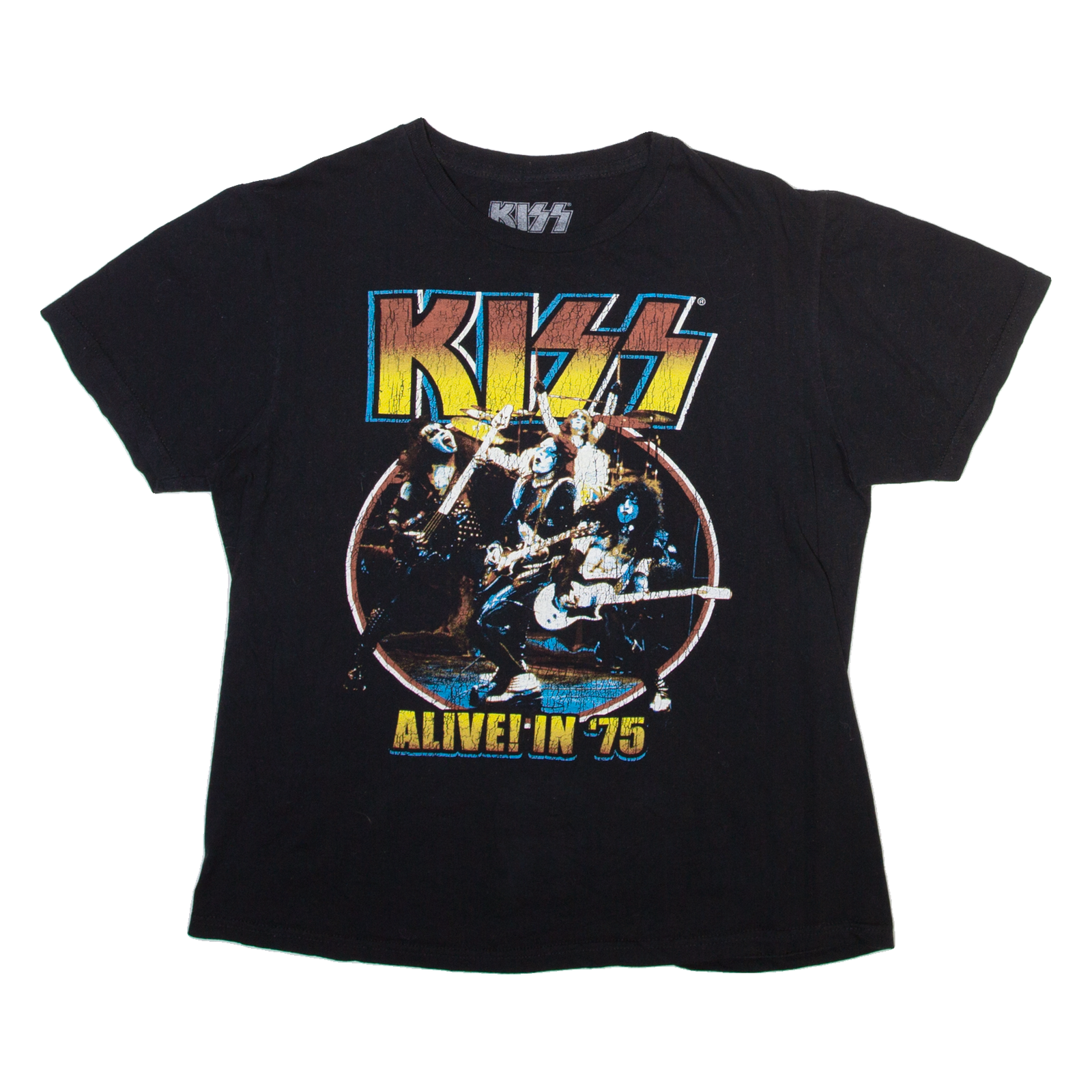 KISS Mens Band T-Shirt Black M Refurbished - N/A refurbished available on Cerqular