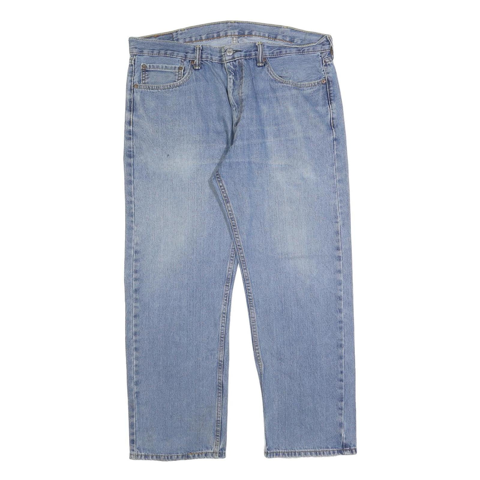 LEVI'S 505 Mens Jeans Blue Regular Straight Denim Medium W38 L29 Classic Fit Zip Refurbished - N/A refurbished available on Cerqular