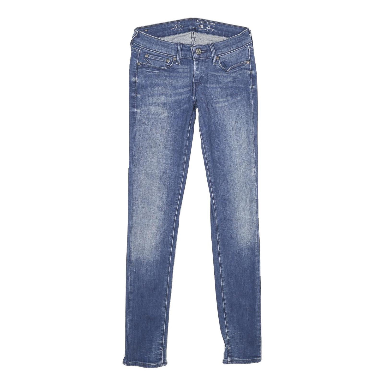 LEVI'S Slight Curve Skinny Womens Jeans Blue Slim Skinny Denim Medium W26 L32 Refurbished - N/A refurbished available on Cerqular