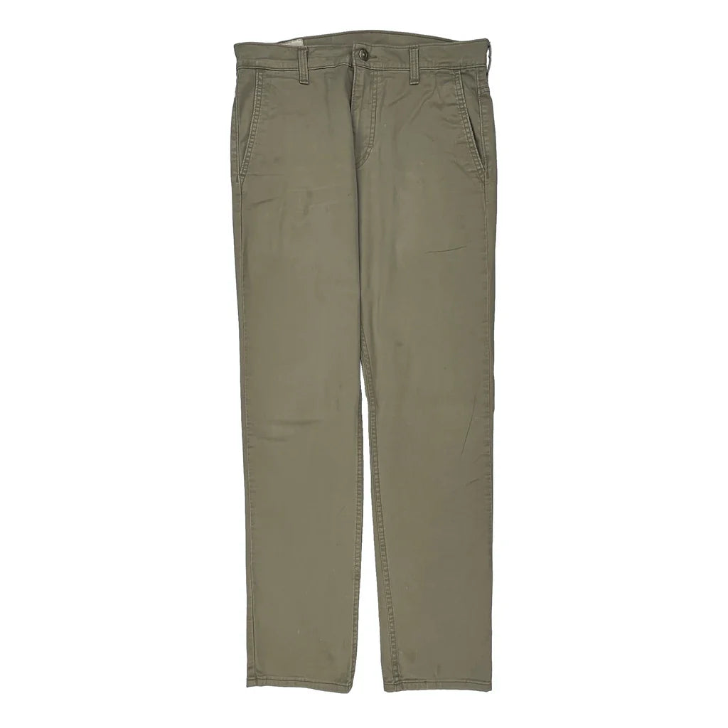 Levis Chinos - 32W 32L Khaki Cotton Refurbished - Thrifted (note: this is a term often used to describe second- refurbished available on Cerqular
