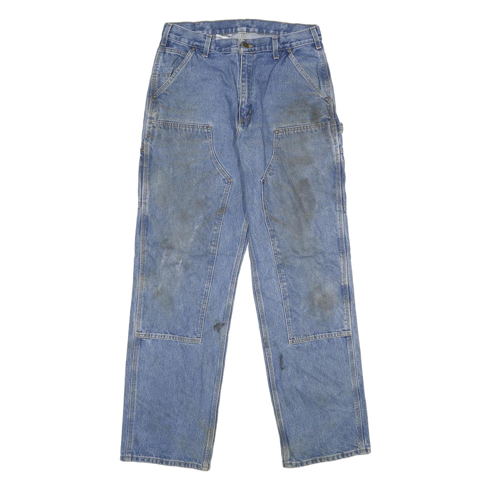CARHARTT Mens Jeans Blue Loose Straight Denim W33 L34 Workwear Heavy Duty Refurbished - N/A refurbished available on Cerqular