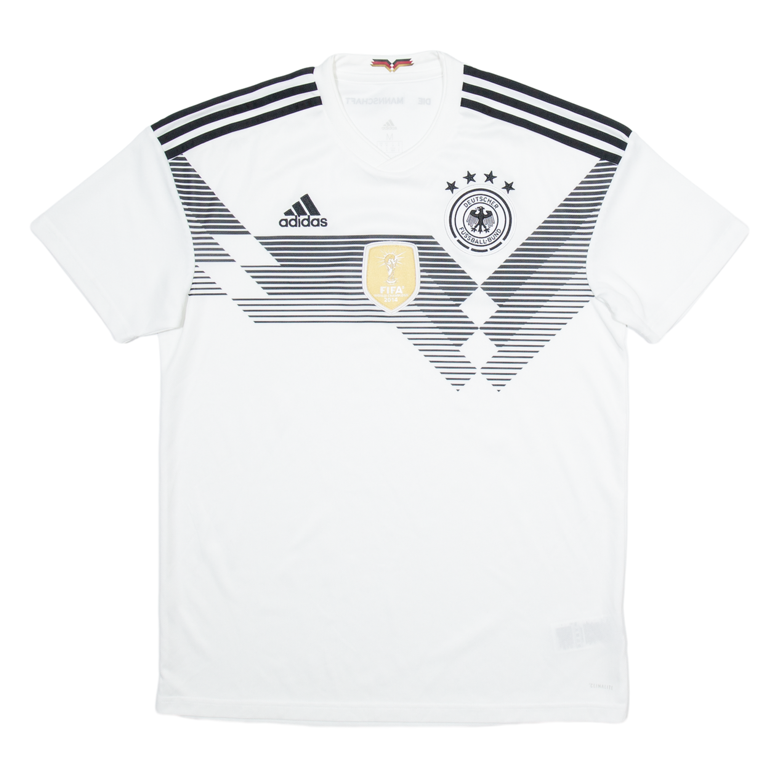 ADIDAS Deutscher Fussball-bund Mens Football Shirt Jersey White V-Neck M Refurbished - N/A refurbished available on Cerqular