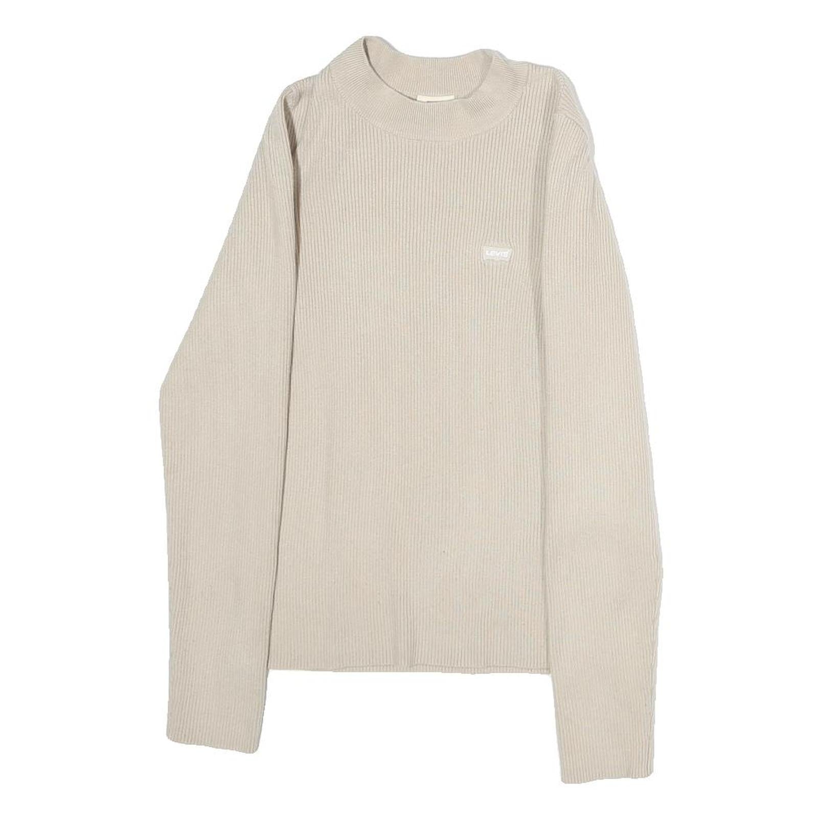 Buy LEVI'S Womens Cream Pullover Plain Rib Knit Crew Neck Jumper S Cotton Blend Refurbished - $46.79 LEVI'S Womens Cream Pullover Plain Rib Knit Crew Neck Jumper S Cotton Blend Refurbished - N/A refurbished available on Cerqular