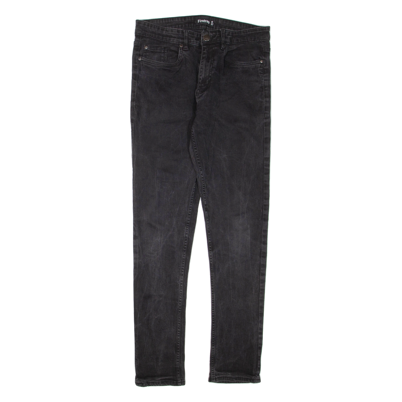 FIRETRAP Mens Jeans Black Regular Skinny W32 L31 Refurbished - N/A refurbished available on Cerqular