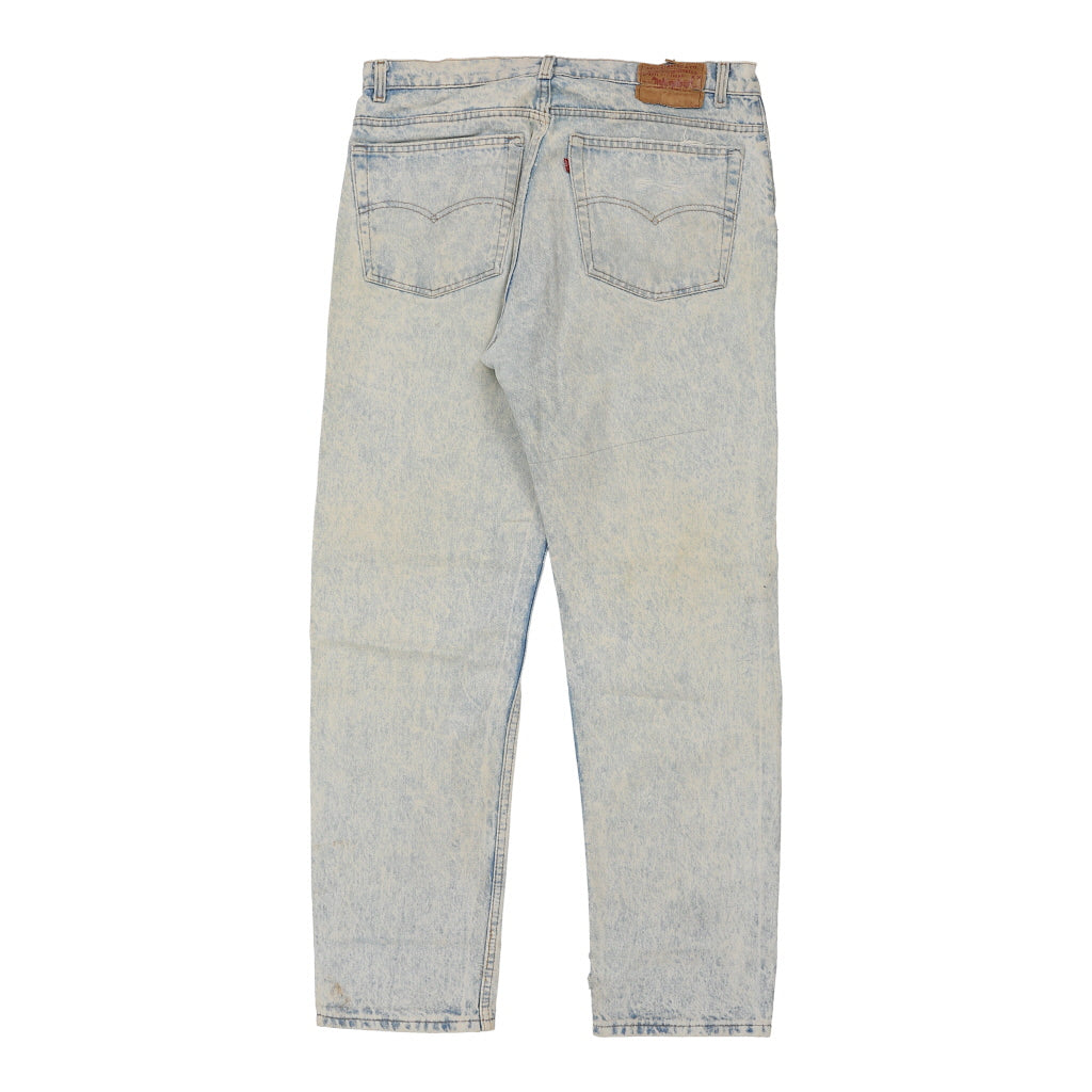 Levis Jeans - 37W 32L Light Wash Cotton Refurbished - Thrifted (note: this is a term often used to describe second- refurbished available on Cerqular