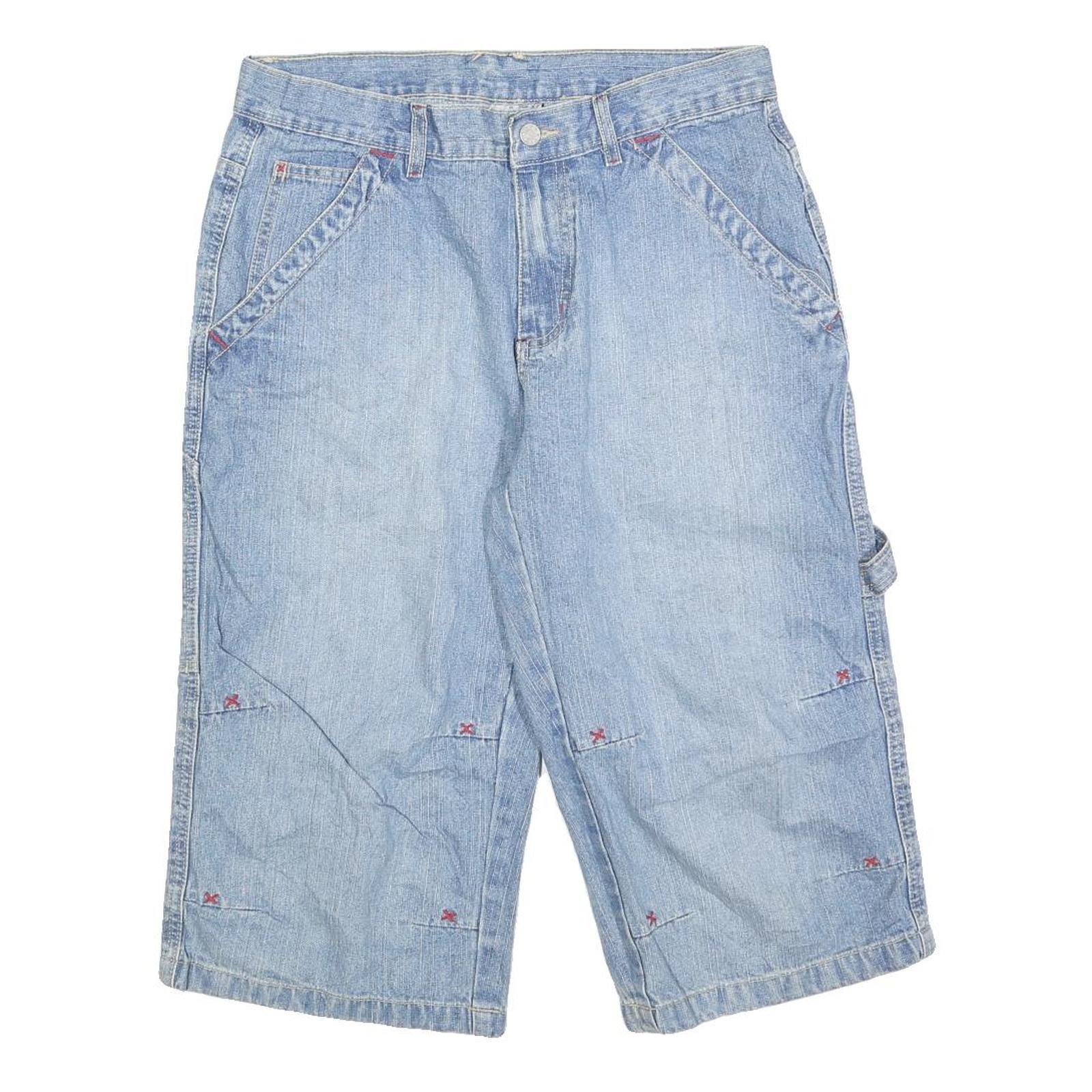 IDENTIC Mens Shorts Blue Casual Denim M W32 Cotton Blend Lightweight Refurbished - N/A refurbished available on Cerqular