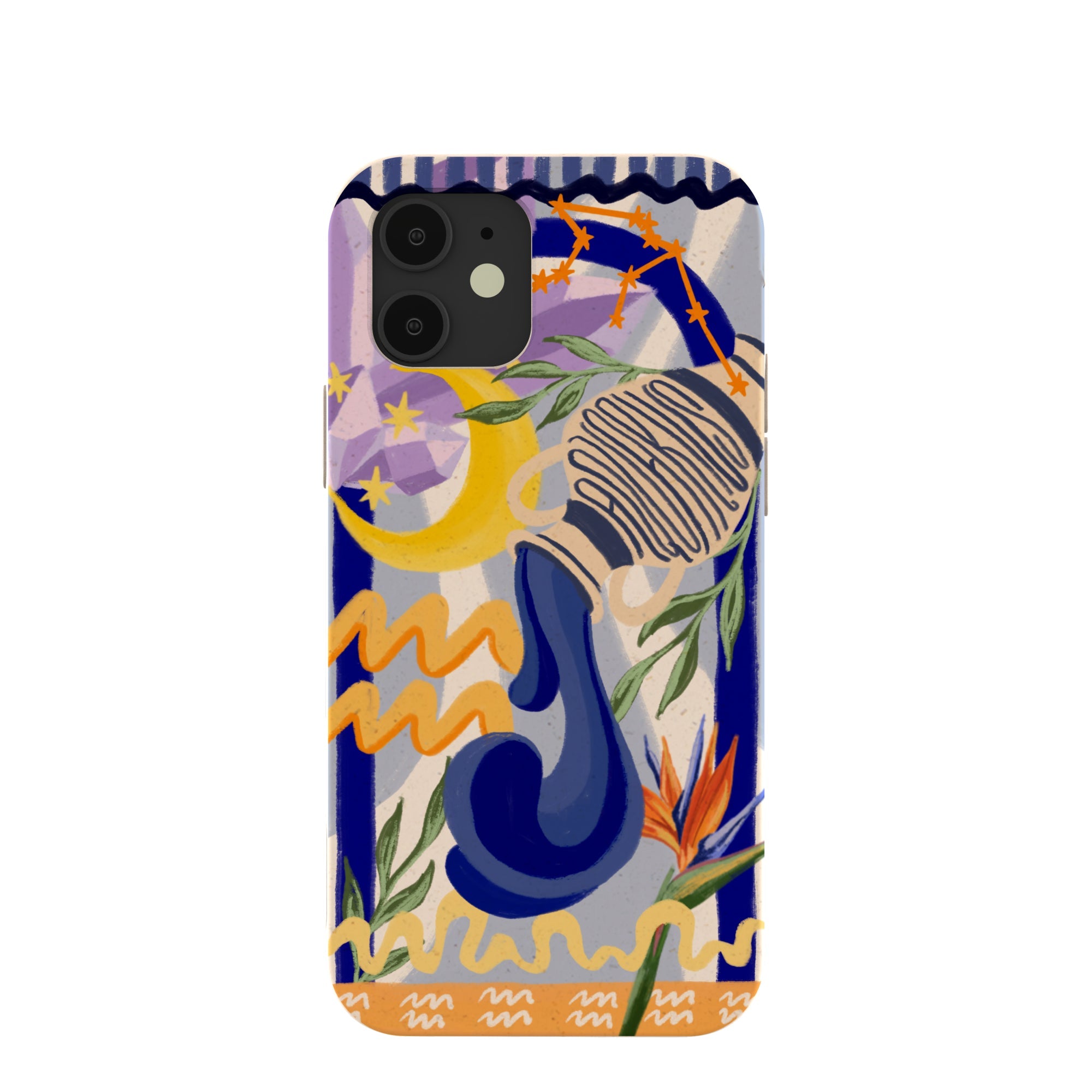 Seashell Aquarius Water iPhone 12/ iPhone 12 Pro Case Refurbished - Pela Case refurbished available on Cerqular
